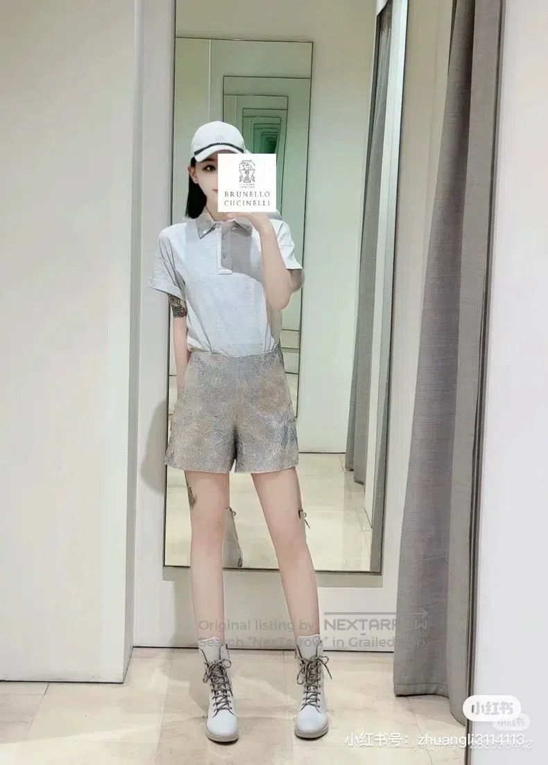 Brunello Cucinelli Brunello Cucinelli Sequin Embroidered Shorts Size 25" / US 0 / IT 36 - 8 Thumbnail