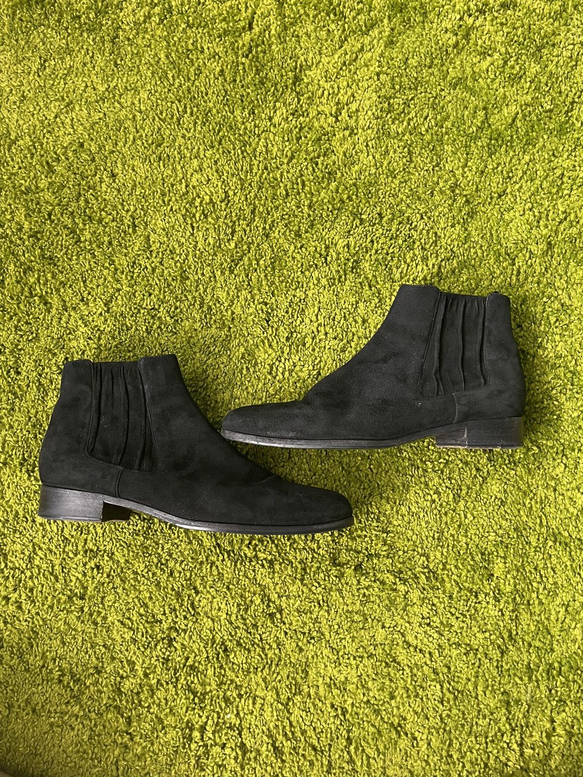 Designer × Prada Prada real suede leather chelsea boots Size US 8.5 / IT 38.5 - 2 Thumbnail