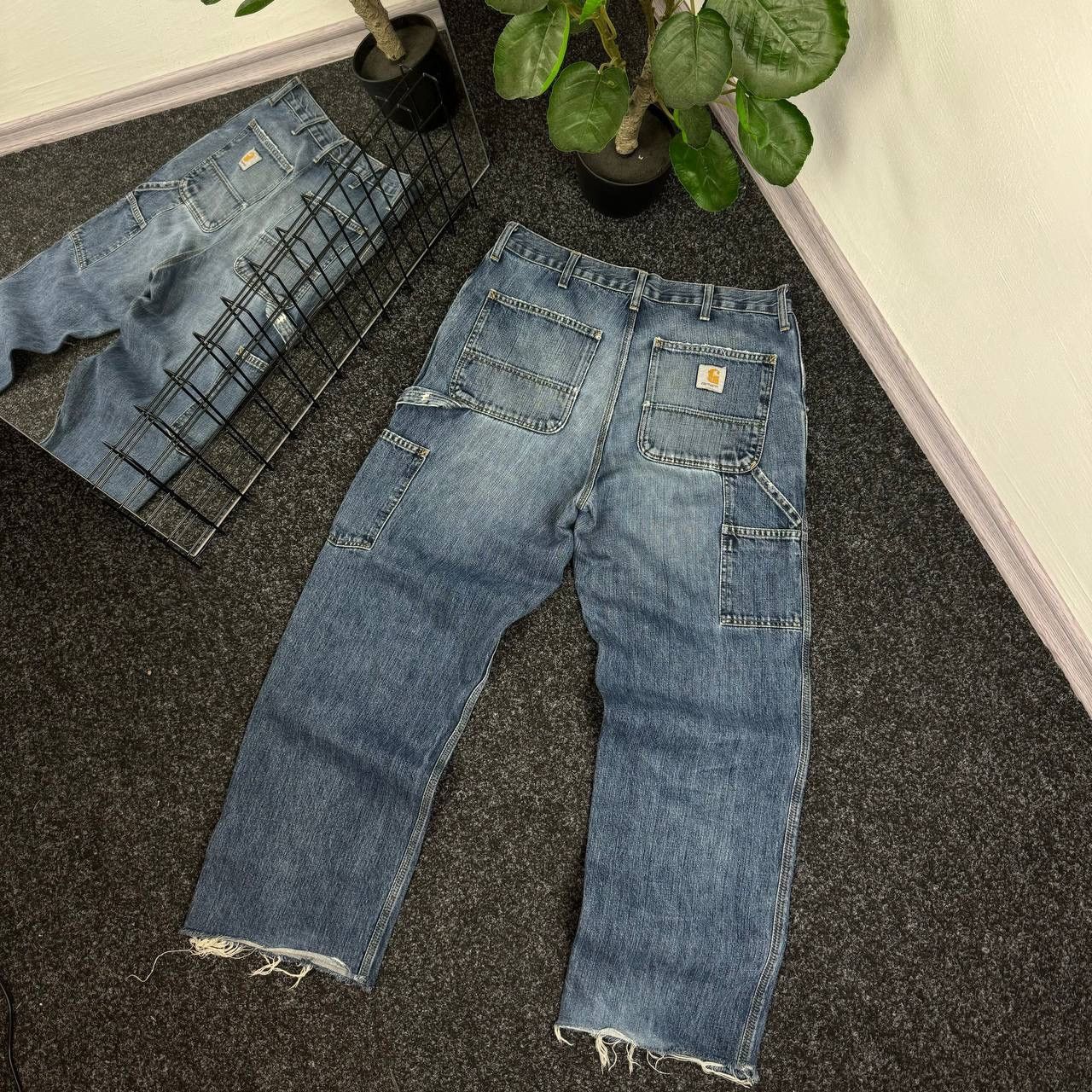 Carhartt Carhartt carpenter distressed denim jeans skater avant-garde Size US 32 / EU 48 - 1 Thumbnail