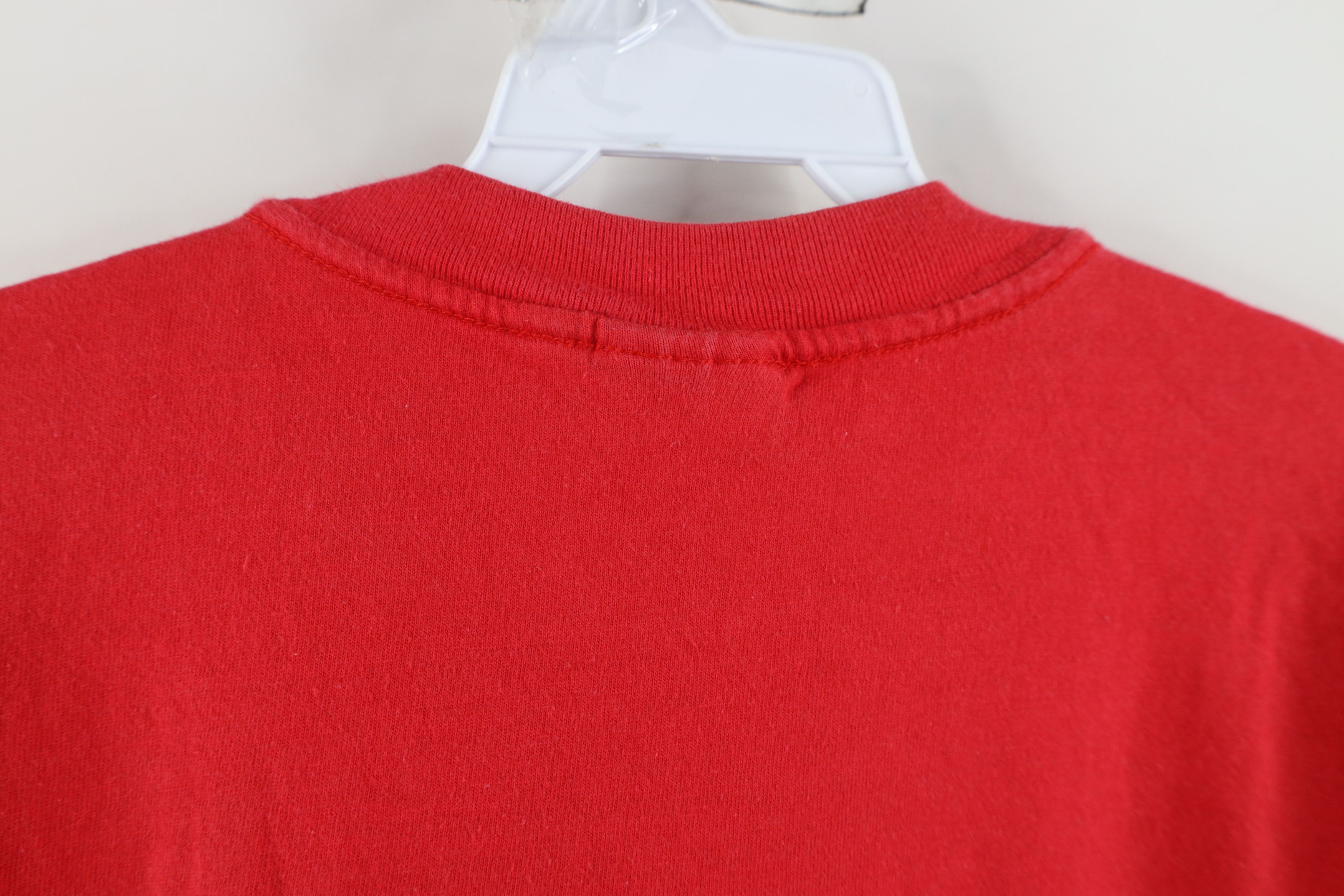 Vintage Vintage 90s Streetwear Can Vallejo Marina T-Shirt Red Size US XL / EU 56 / 4 - 11 Thumbnail
