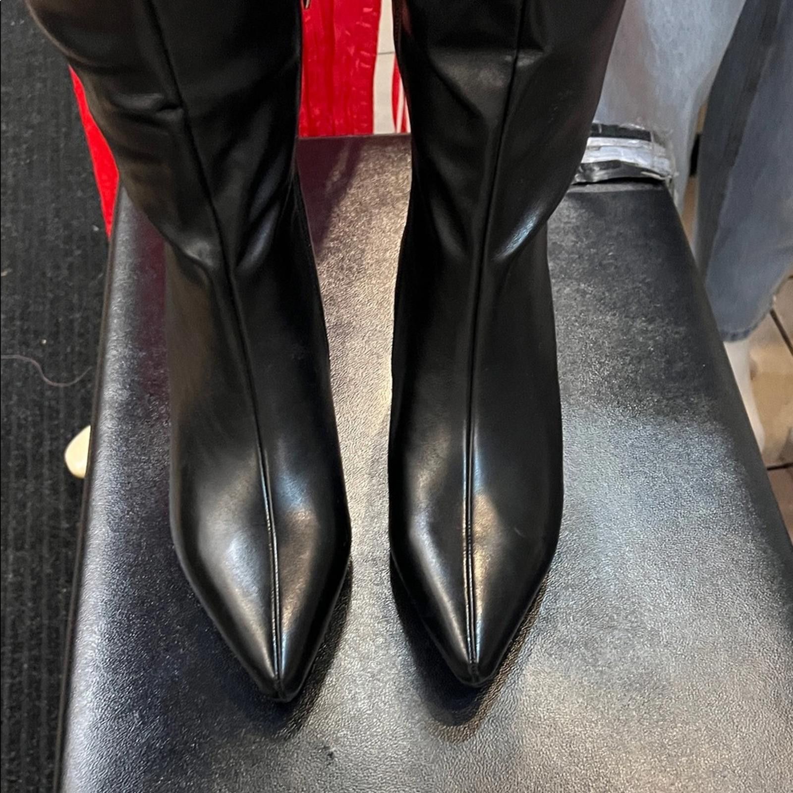 Other Elegant Black Knee-High Women's Boots Size US 7.5 / IT 37.5 - 3 Thumbnail