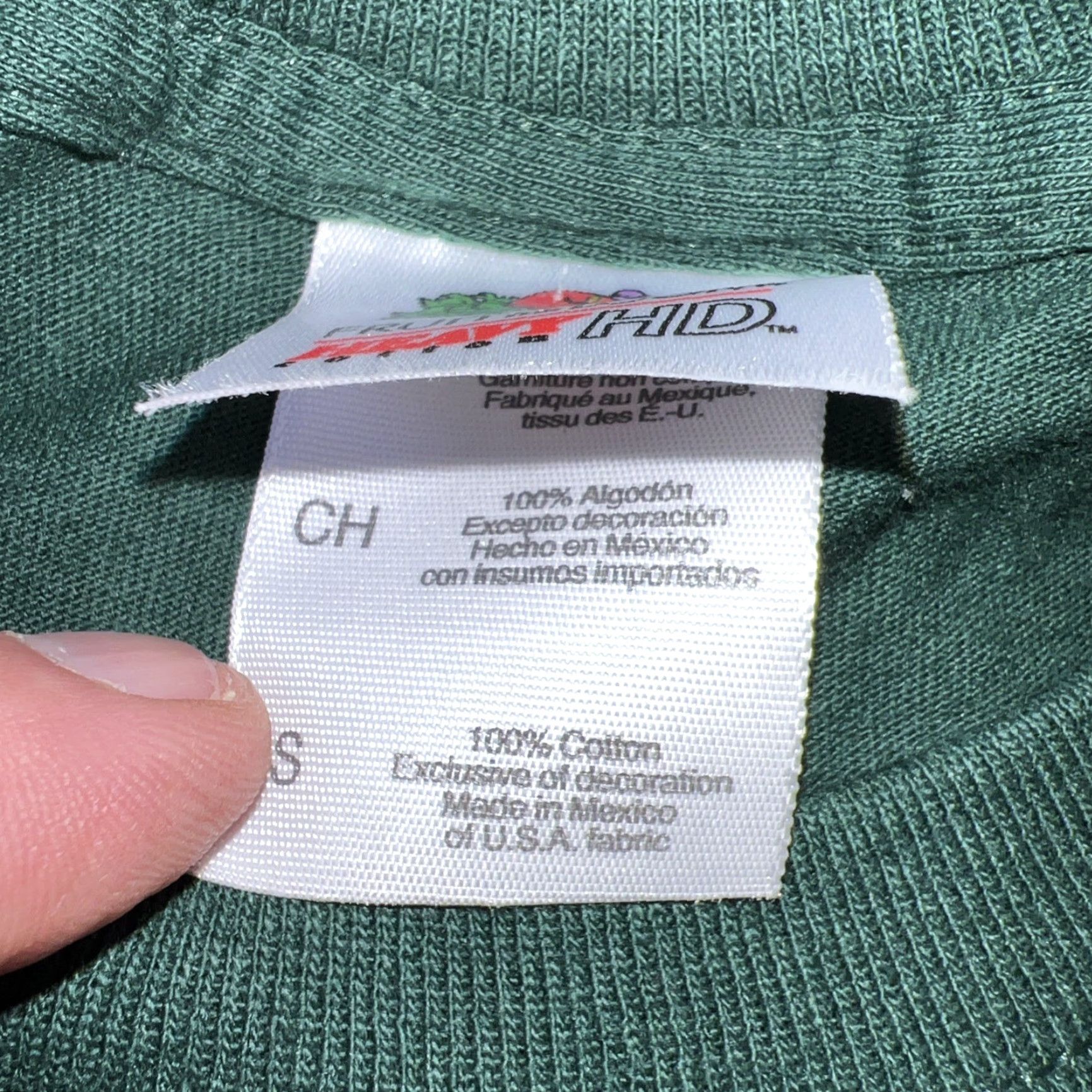 Hanes Hanes Shirt Crew Neck Short Sleeve Green Cotton Logo Deerfield Academy Elite Private Prep School Adult Small Men’s Shirt Size US S / EU 44-46 / 1 - 4 Thumbnail