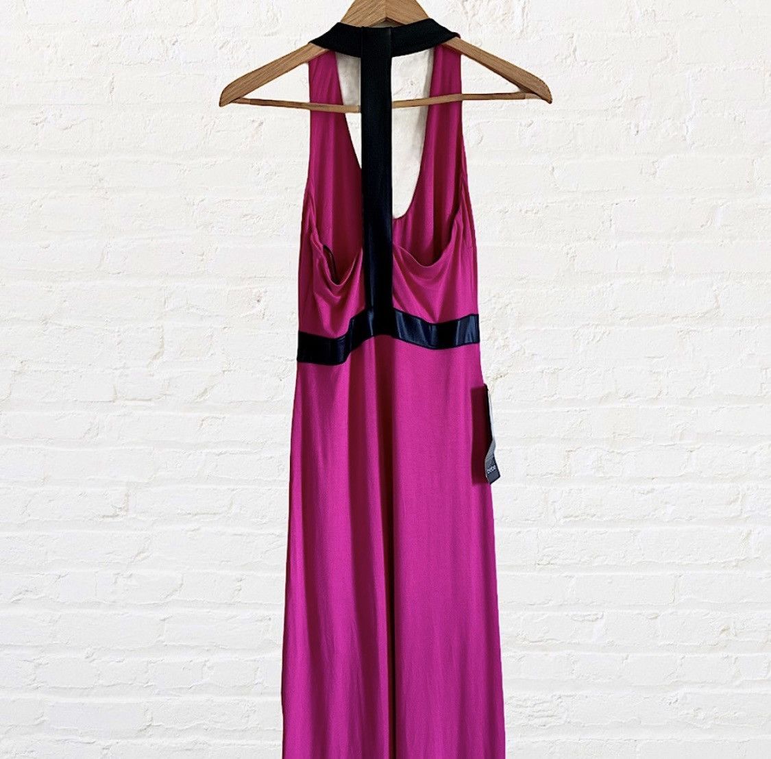slim fit dress slacks Halter Neck Satin Jacquard Dress main image 0