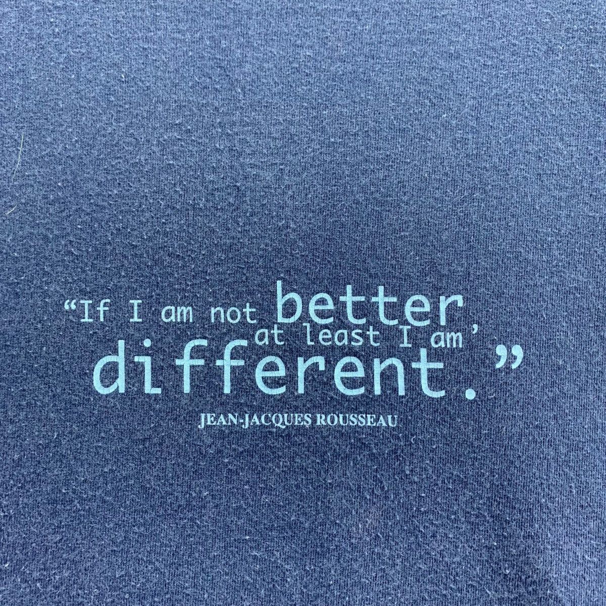 Vintage Vintage JEAN JACQUES ROUSSEAU the british museum quotes tee Size US M / EU 48-50 / 2 - 9 Thumbnail