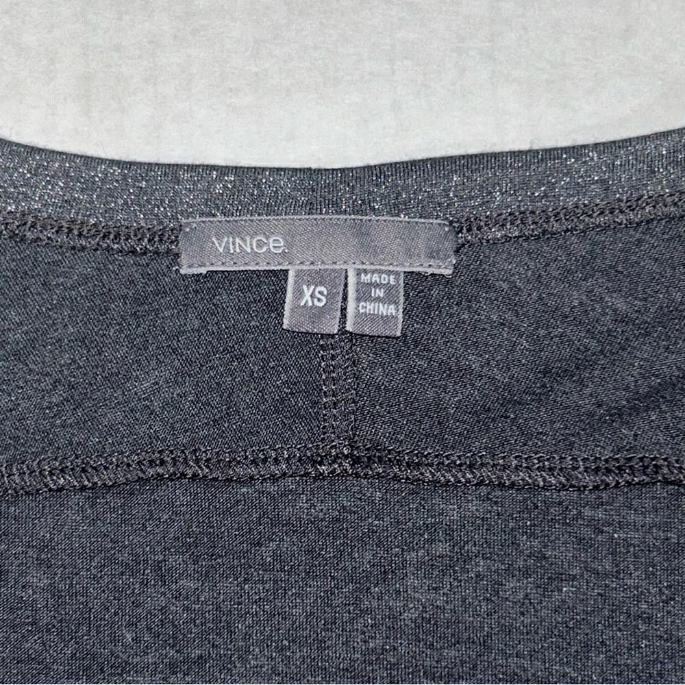 Vince Vince Metallic Gunmetal Drape Top with Dolman Sleeves, XS Size XS / US 0-2 / IT 36-38 - 9 Thumbnail