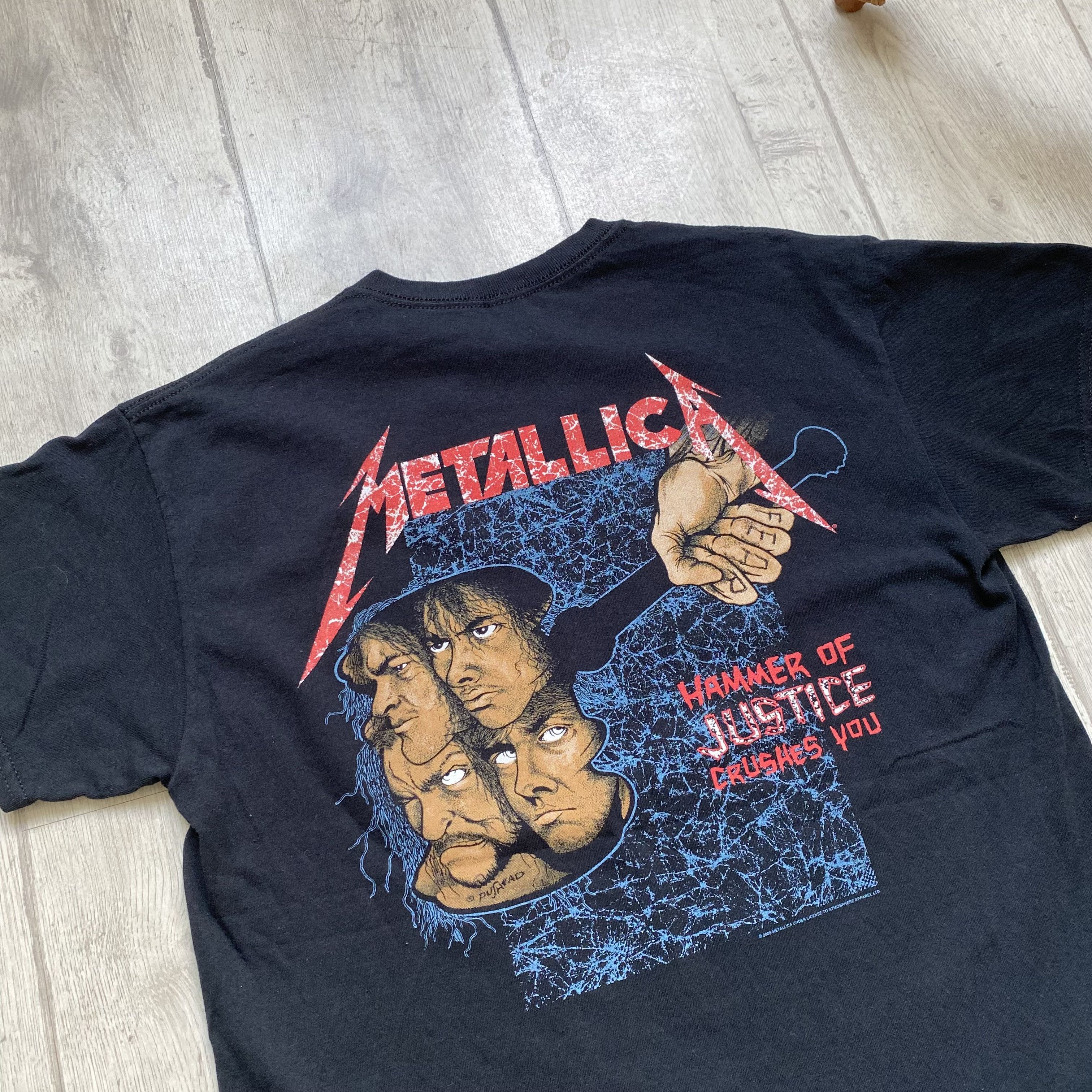 Band Tees 🎸 Metallica Rock band tee Big logo Vintage style tshirt Size US M / EU 48-50 / 2 - 9 Thumbnail