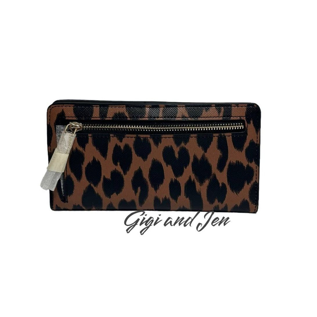 Kate Spade Kate Spade Schuyler Animal Leopard Print Slim Bifold Wallet Size ONE SIZE - 3 Thumbnail