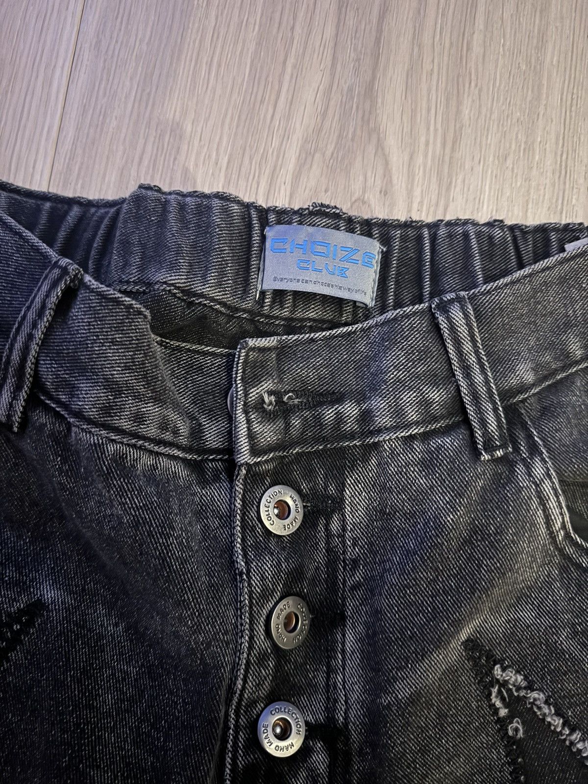 Japanese Brand × Vintage Japanese Denim Pants With Y2K / Flame Design Size US 32 / EU 48 - 2 Thumbnail