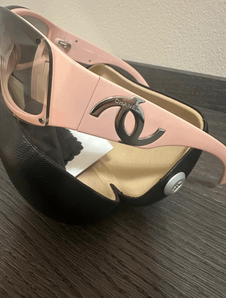 Chanel × Vintage CHANEL Sunglasses 5072 Mask Visor Rimless Ski Shield 4033 Size ONE SIZE - 4 Thumbnail