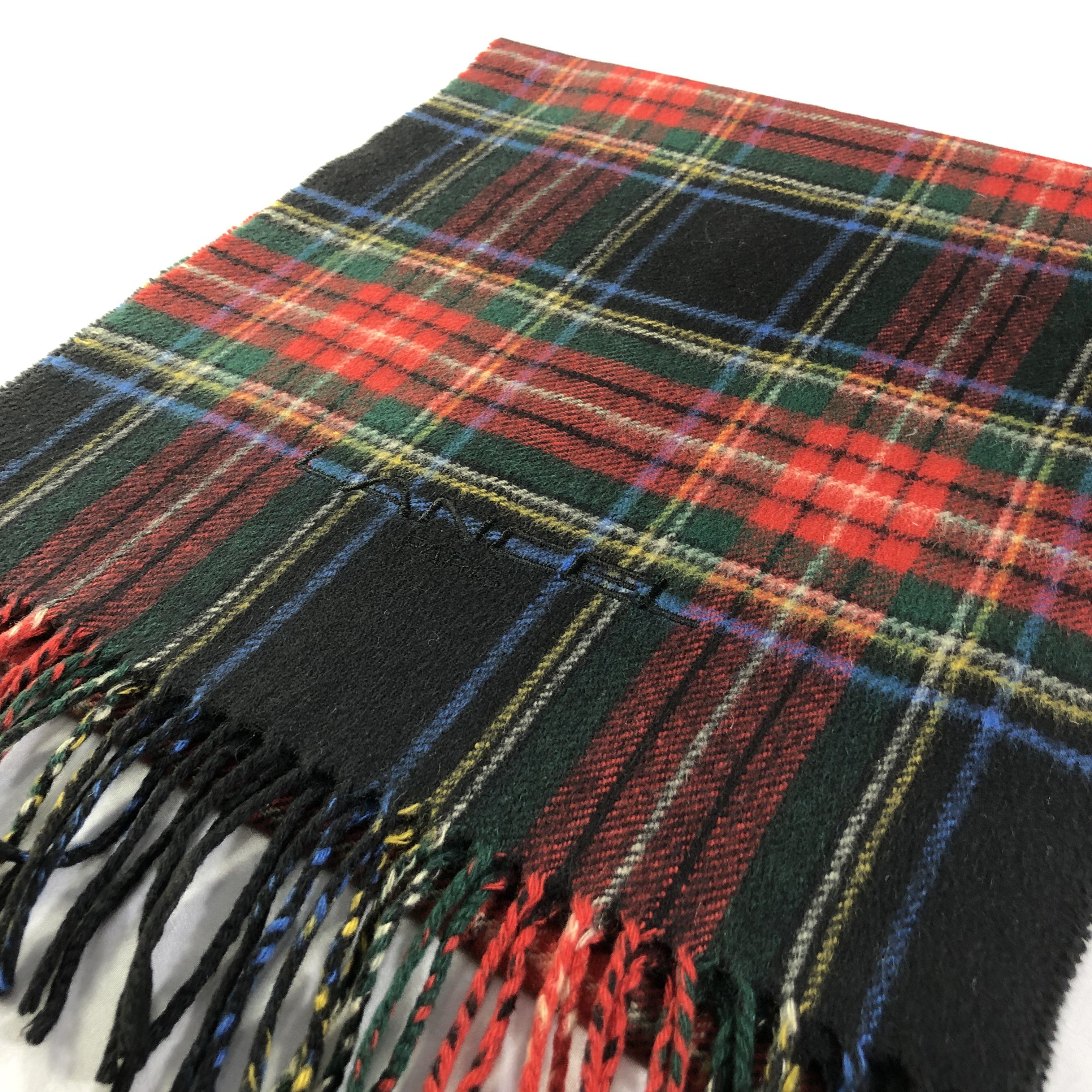 Lancel Lancel Tartan Wool Scarf Muffler V1399 Size ONE SIZE - 2 Thumbnail