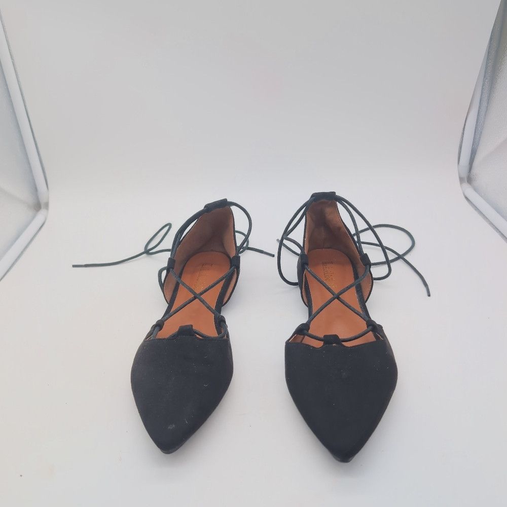Other Black Hanzi Xiaojie Sz 8.5 Women's Lace-Up Roman Flats Size US 8.5 / IT 38.5 - 2 Thumbnail