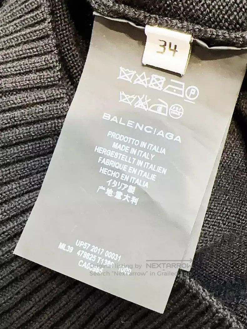 Balenciaga Balenciaga Black 34 Size Sanskrit Logo Long Sleeve Hoodie Size XXS / US 00 / IT 34 - 5 Thumbnail