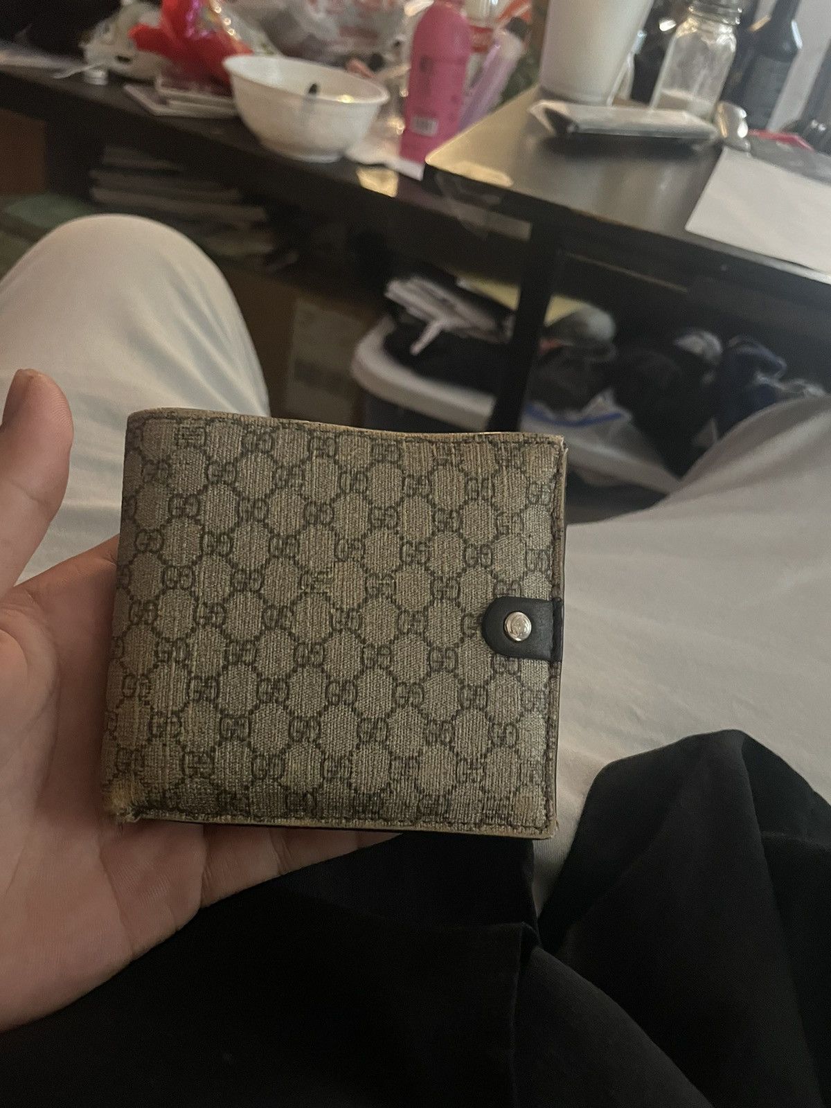 Gucci Gucci Wallet. Double G brown Canvas & Leather wallet Size ONE SIZE - 1 Thumbnail