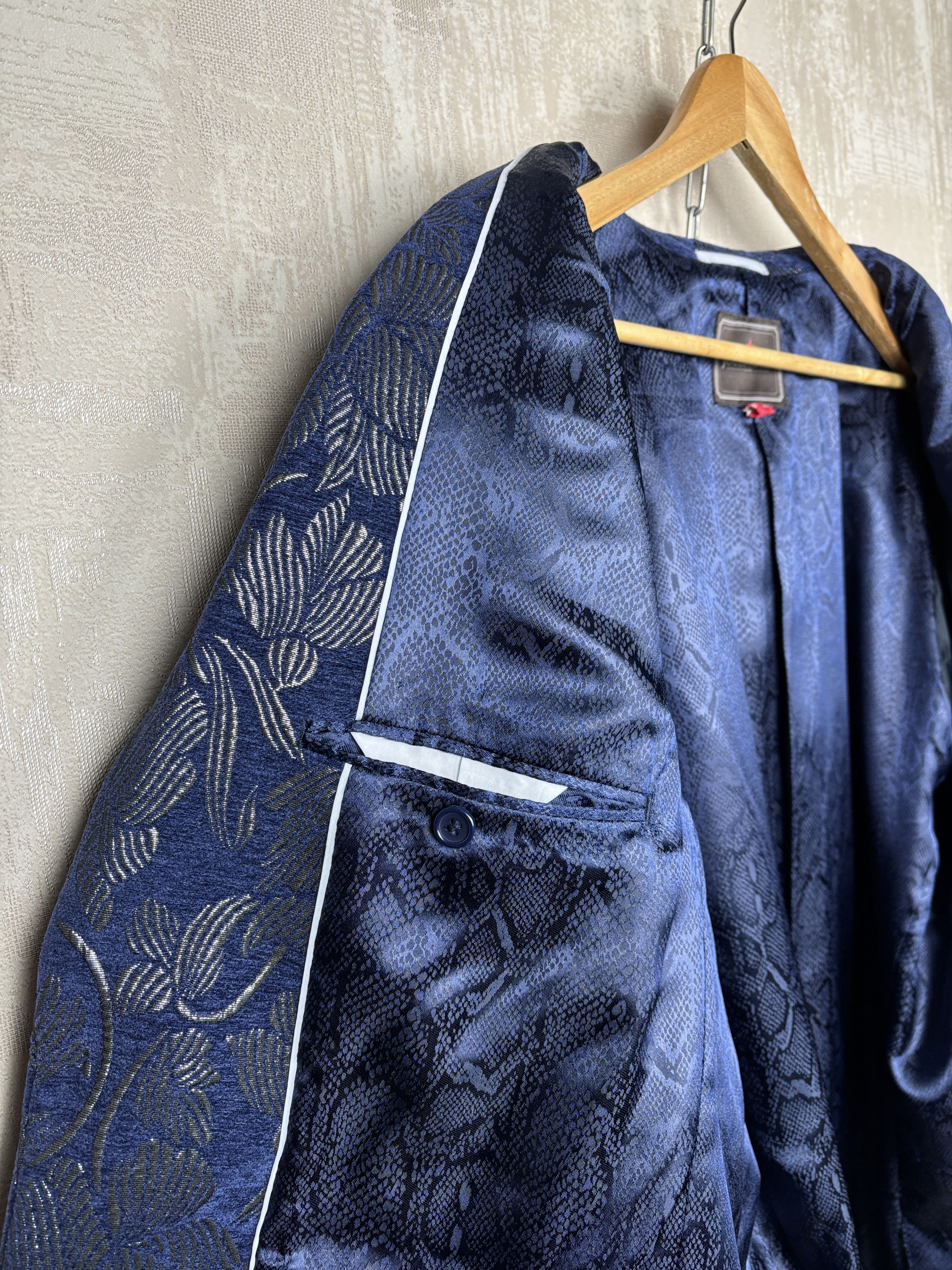 Joe Browns Joe Browns Silver Jacquard Blazer Size UK/US 46, EU 56 Size 46R - 11 Thumbnail