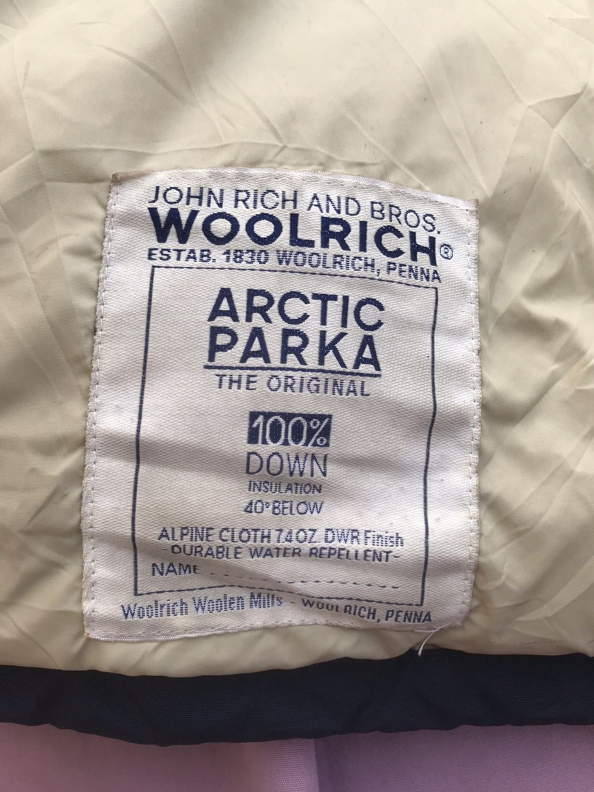 Woolrich Woolen Mills WOOLRICH ARCTIC PARKA DOWN INSULATED VINTAGE 60s-70s Size US L / EU 52-54 / 3 - 2 Thumbnail