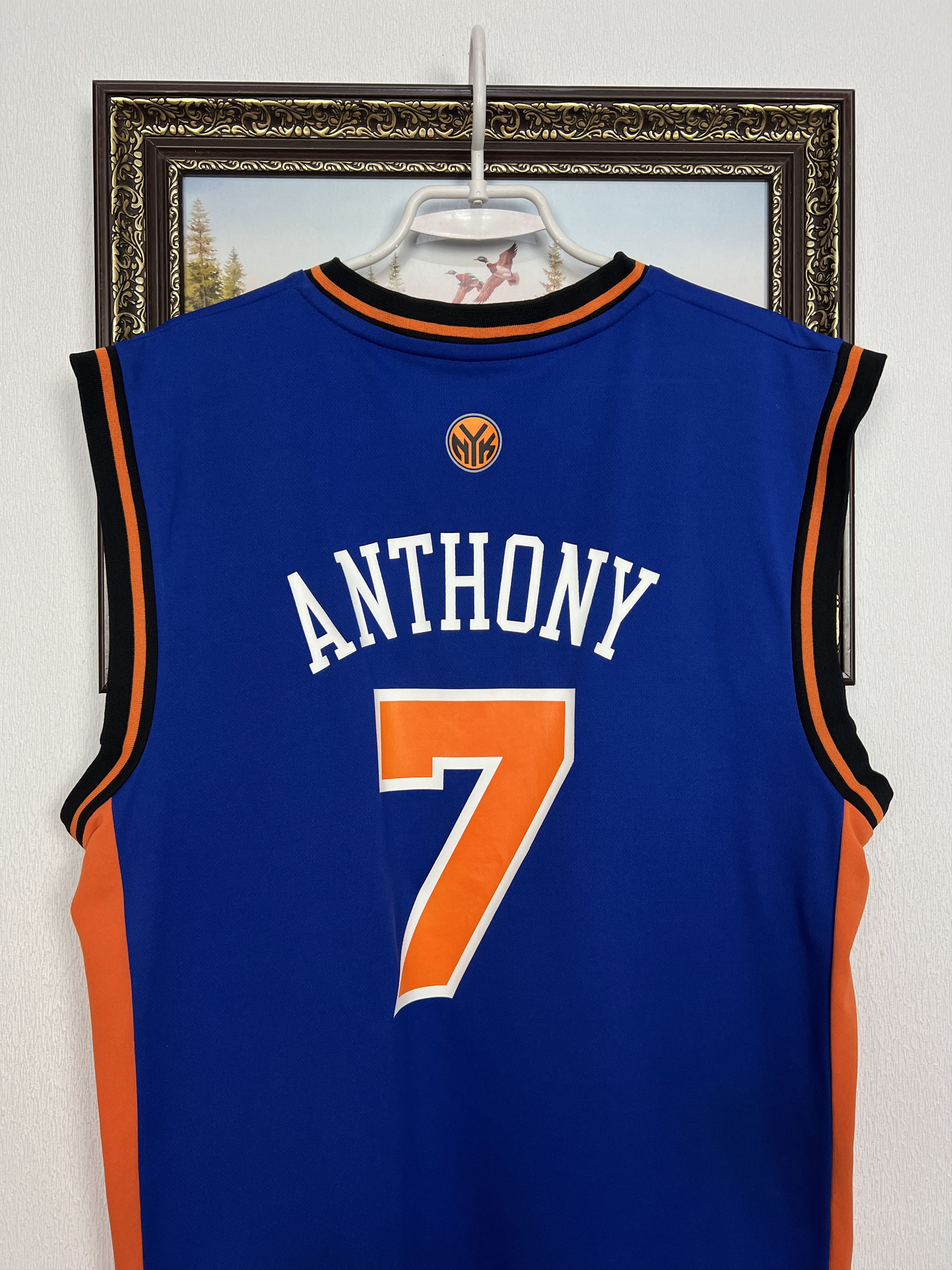 Adidas Vintage New York Knicks #7 Anthony NBA Jersey Shirt Rare Size US M / EU 48-50 / 2 - 9 Thumbnail
