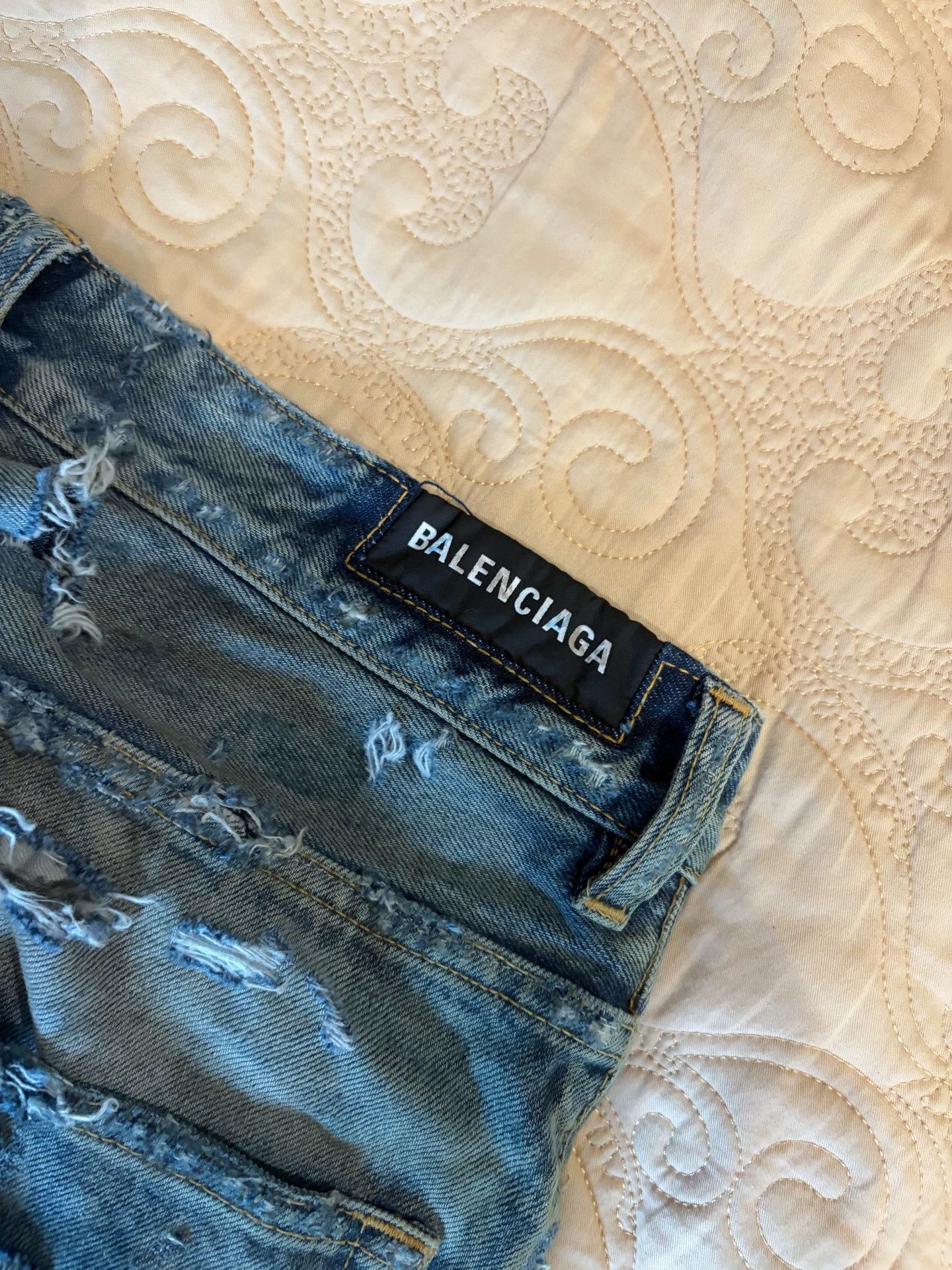 Balenciaga Balenciaga 2023 SS runway Super Destroyed Muddy Dye Jeans Size 26" / US 2 / IT 38 - 4 Thumbnail