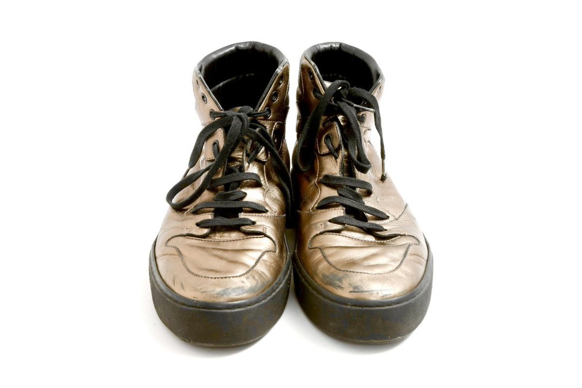 Balenciaga × Vintage Balenciaga Leather Hi-Top Sneakers Size US 10.5 / EU 43-44 - 3 Thumbnail