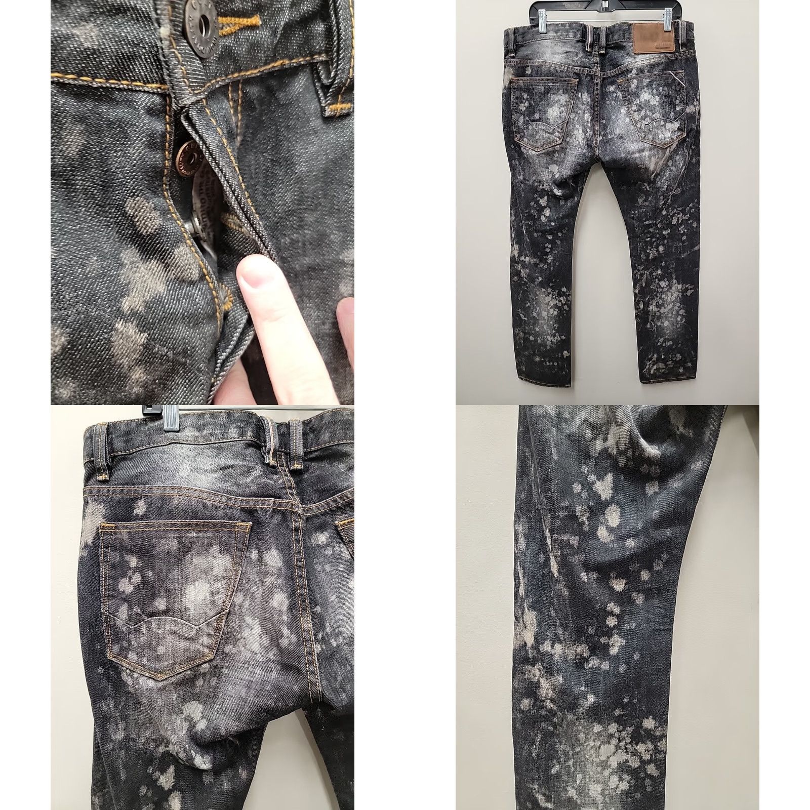 Cult Of Individuality Cult of Individuality Jeans Straight Mens size 36x34 Button Fly Selvedge Denim 5-Pocket Cassic Vintage? Size US 36 / EU 52 - 8 Thumbnail