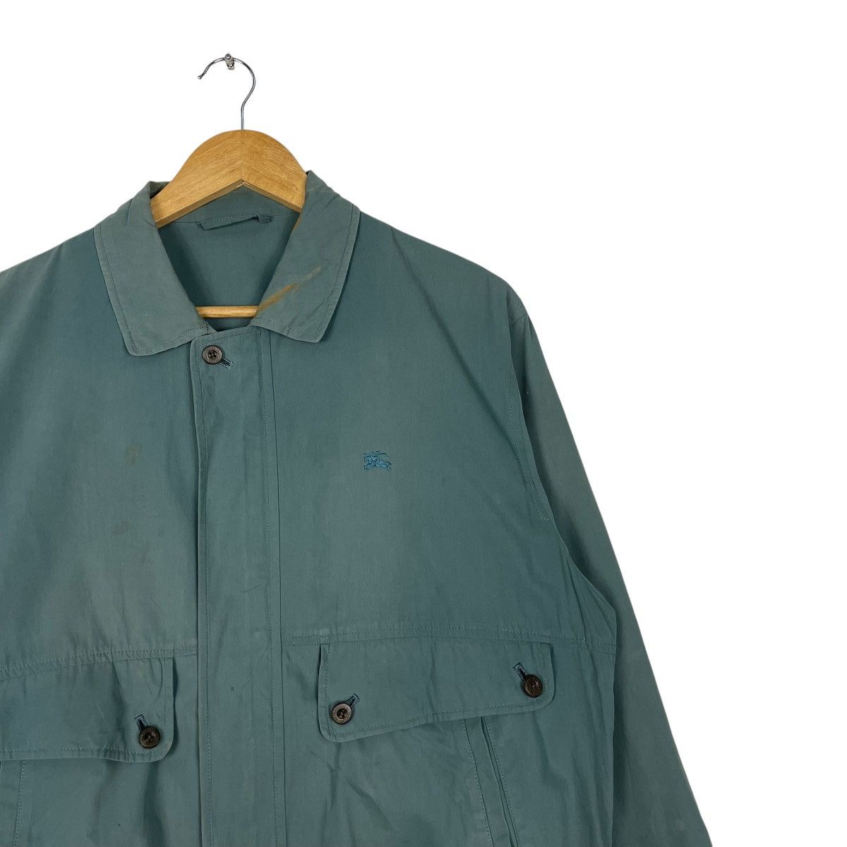 Burberry × Vintage 💥90s BURBERRYS LIGHT BOMBER HUNTING JACKET Size US M / EU 48-50 / 2 - 5 Thumbnail
