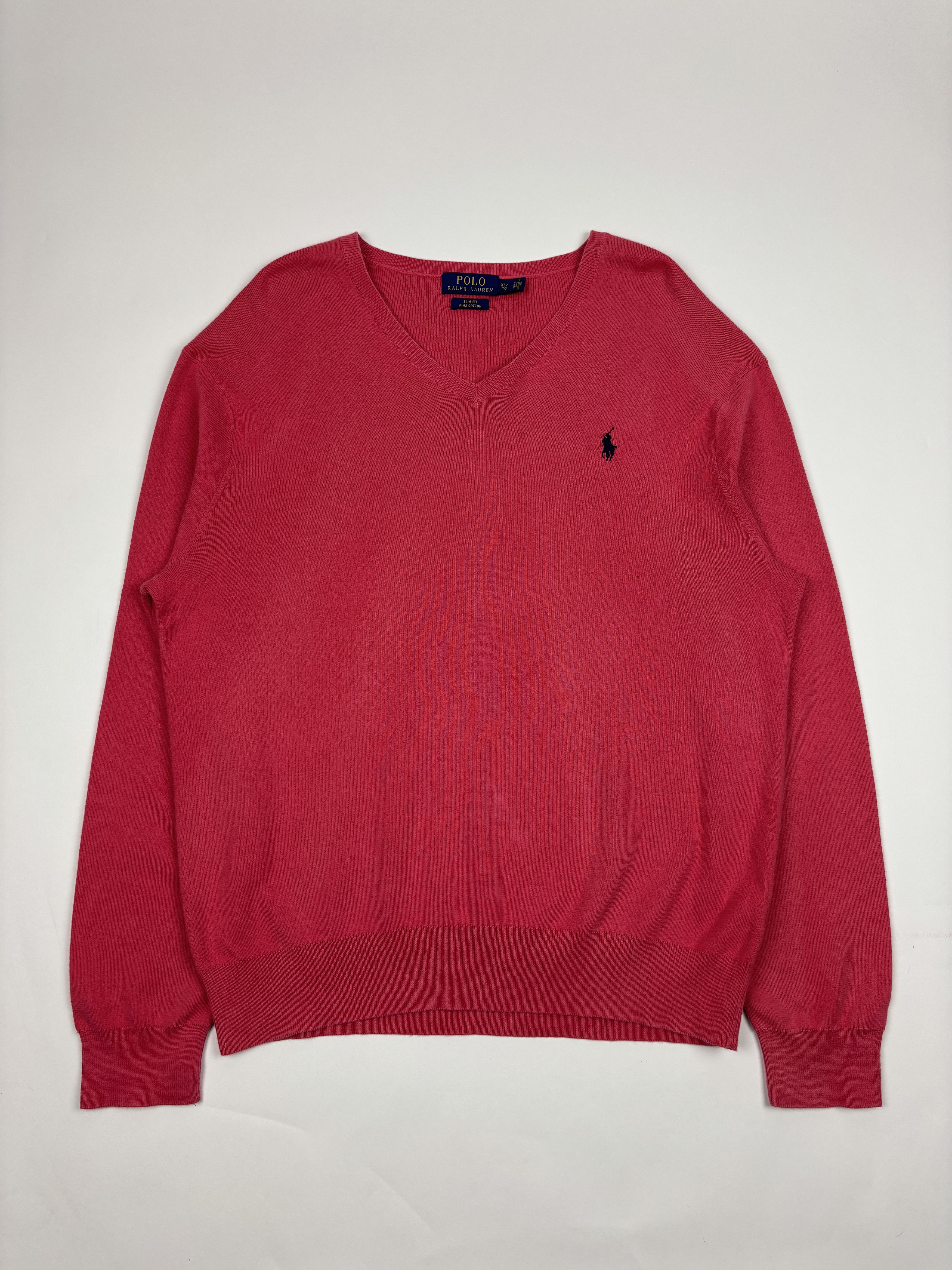 Polo Ralph Lauren Polo Ralph Lauren Womens Pink V-neck Sweater Size XL / US 12-14 / IT 48-50 - 1 Thumbnail