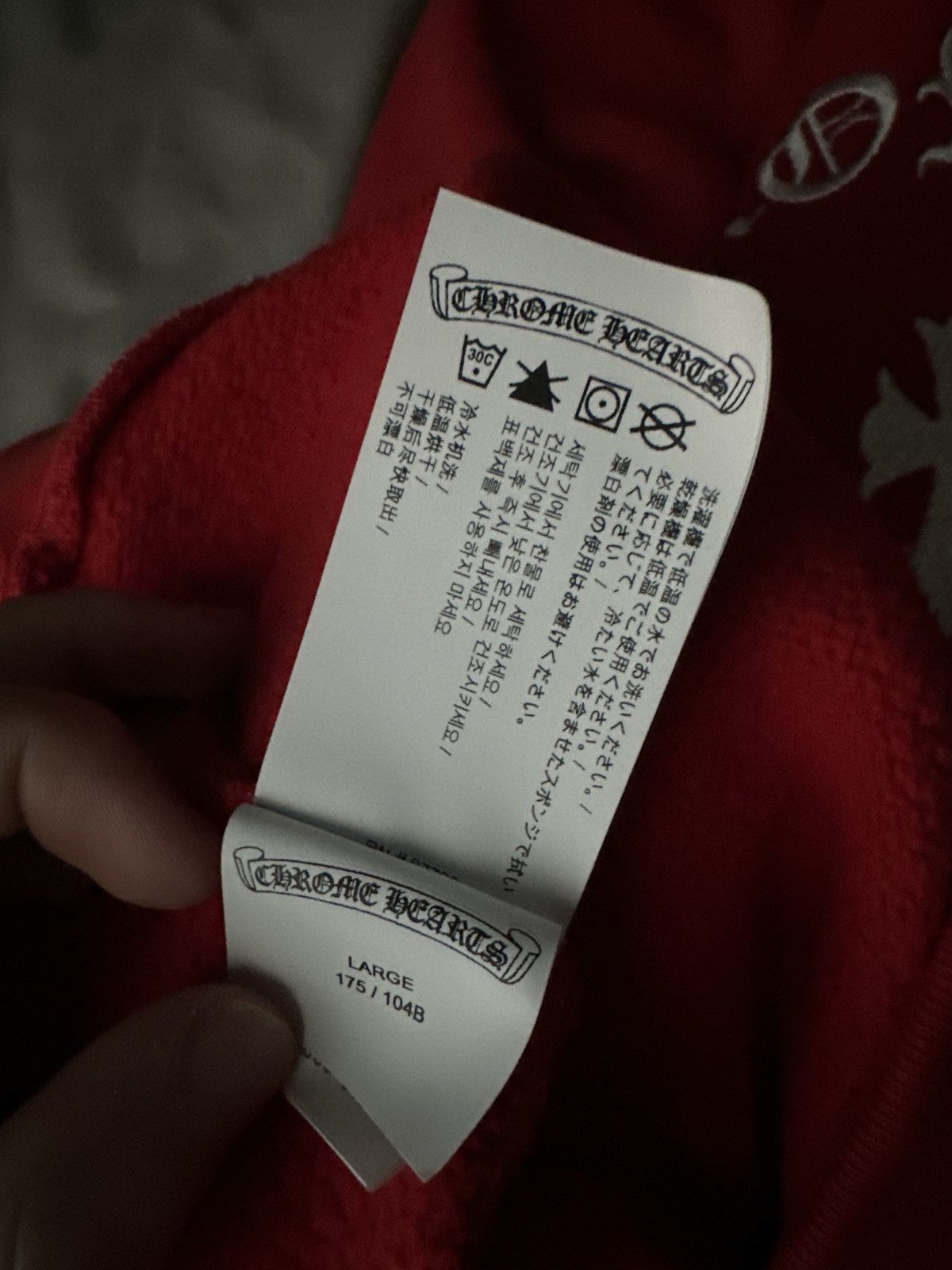 Chrome Hearts Chrome hearts “Hollywood” Red Cross crew neck Size US L / EU 52-54 / 3 - 6 Thumbnail