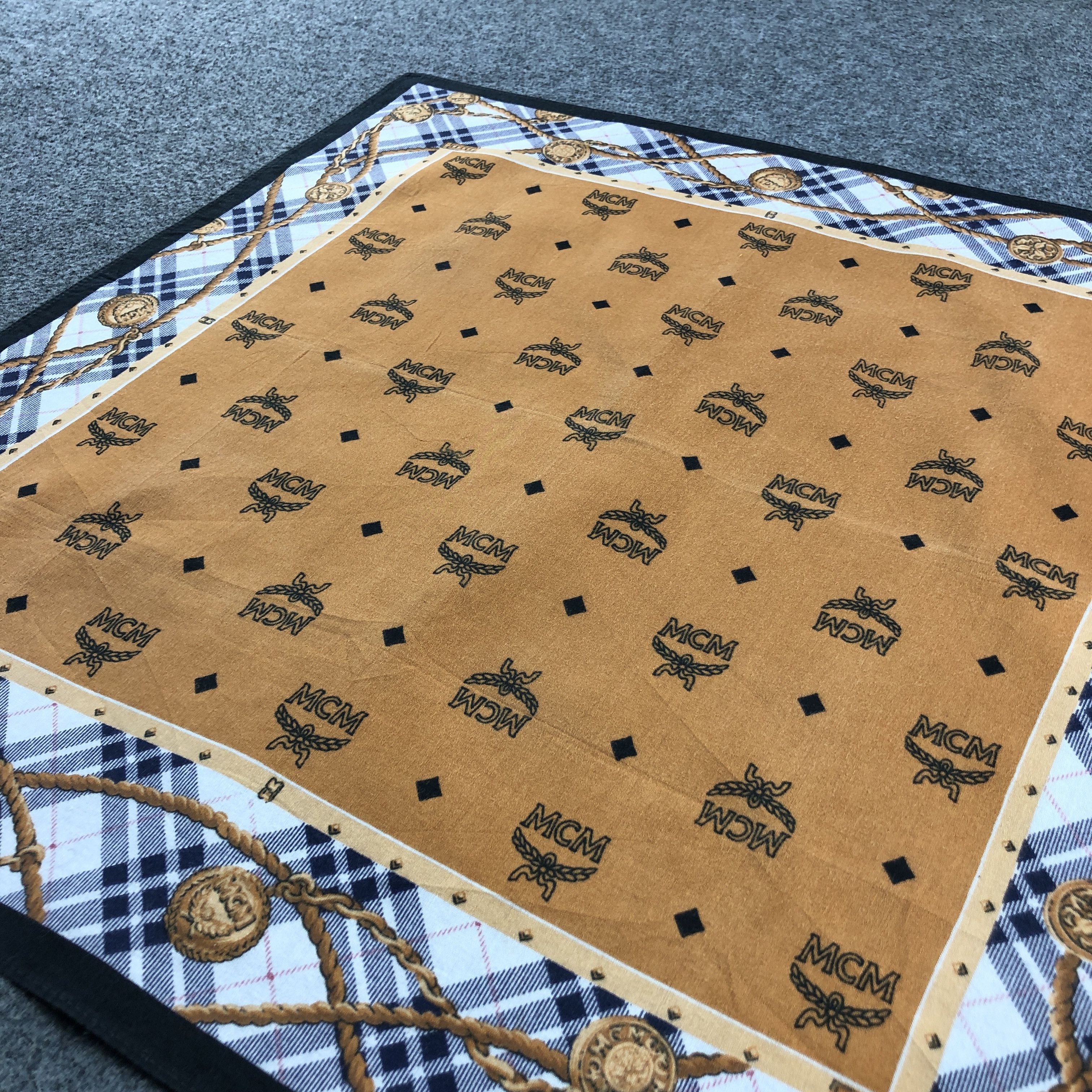 MCM MCM Monogram Handkerchief Neckerchief Bandana H2627 Size ONE SIZE - 2 Thumbnail
