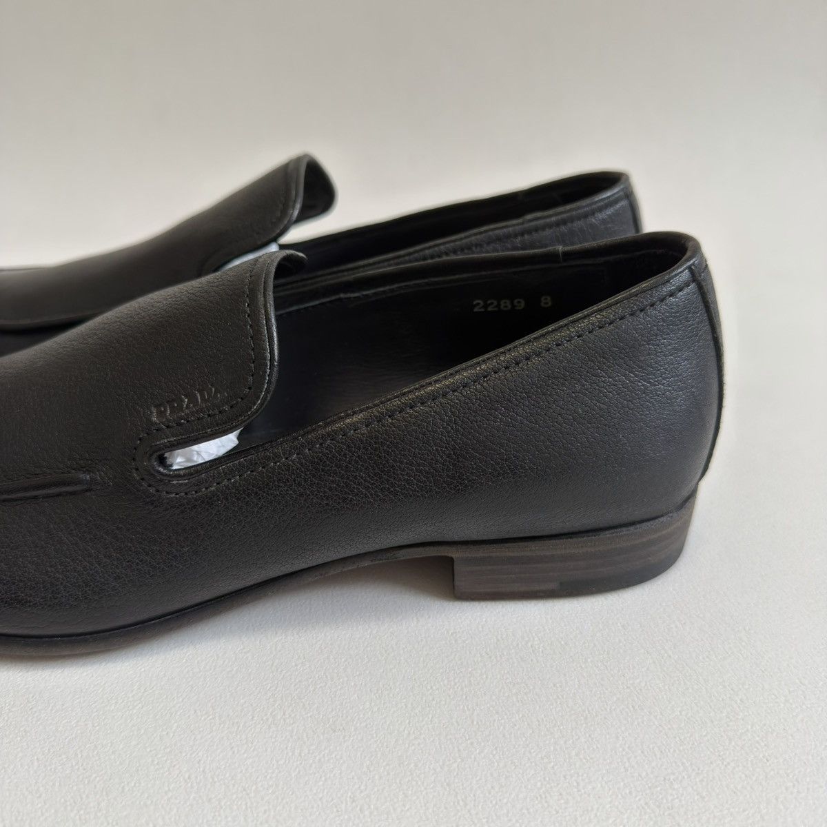 Prada Mid 2000s Black Leather Loafers Size US 9 / EU 42 - 10 Thumbnail