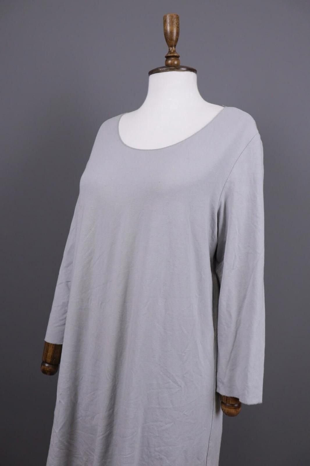 Oscar De La Renta Oska Gray Scoop Neck Relaxed Lagenlook Dress Size 3 Size M / US 6-8 / IT 42-44 - 6 Thumbnail