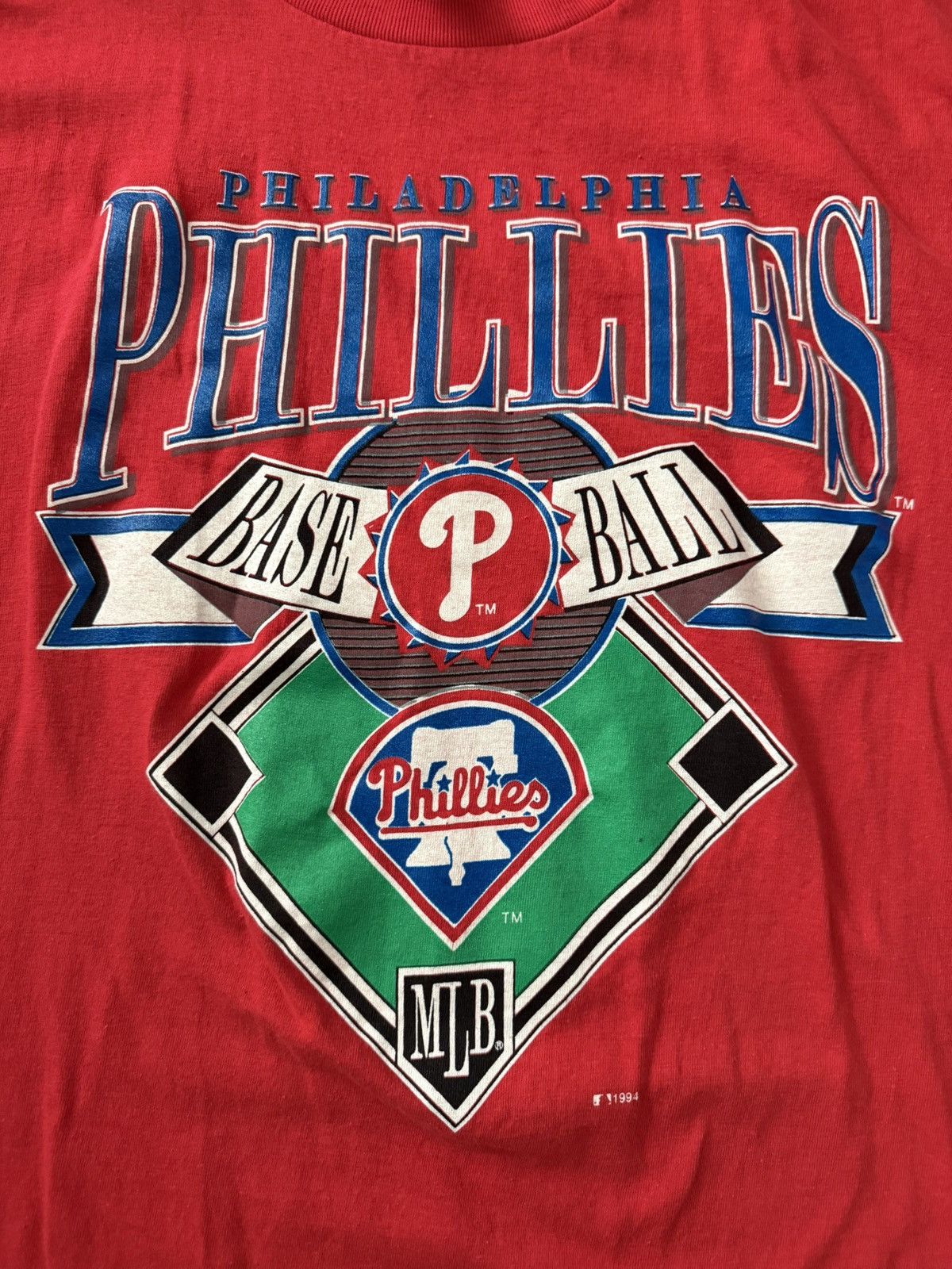Logo 7 Vintage 1994 Philadelphia Phillies T-shirt Size US XL / EU 56 / 4 - 2 Thumbnail