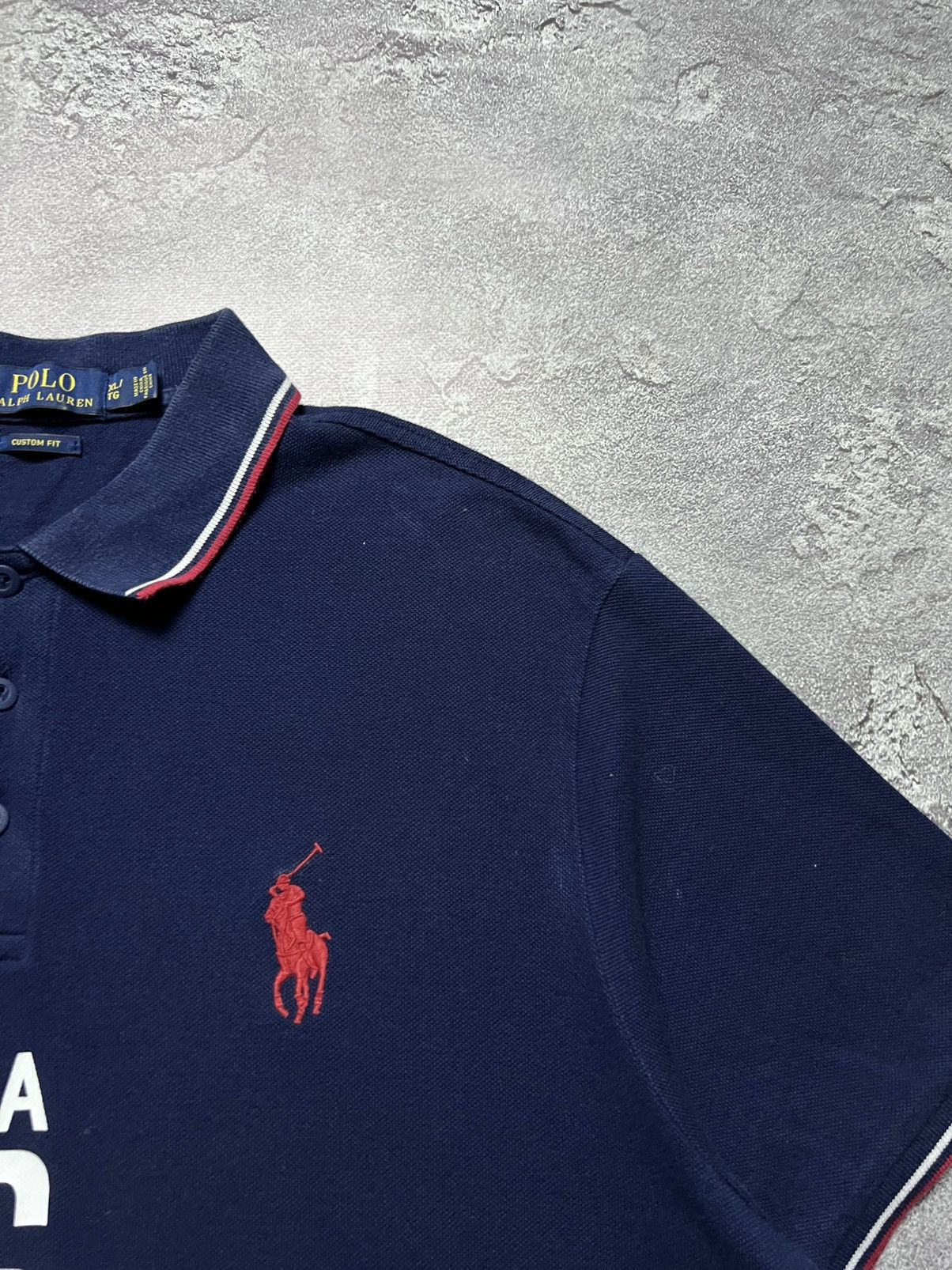 Polo Ralph Lauren Vintage Ralph LaurenTee Shirt USA Big Pony Chief Keef #16 Size US XL / EU 56 / 4 - 6 Thumbnail