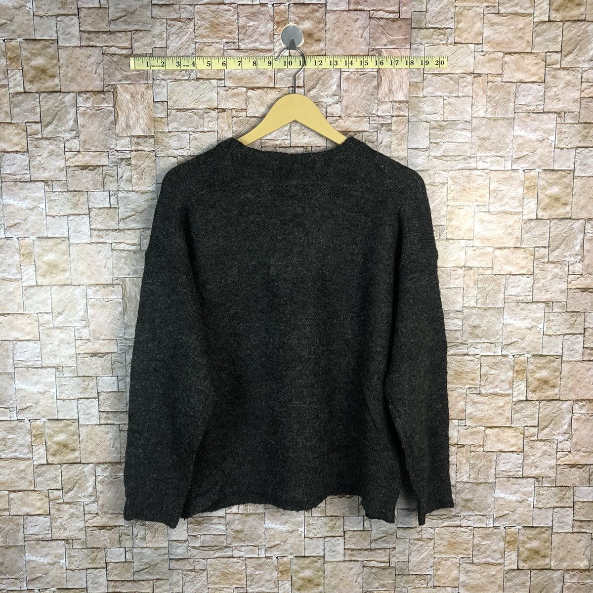 Homespun Knitwear × Japanese Brand GU mohair fur Black Knitwear #A775 Size M / US 6-8 / IT 42-44 - 12 Thumbnail