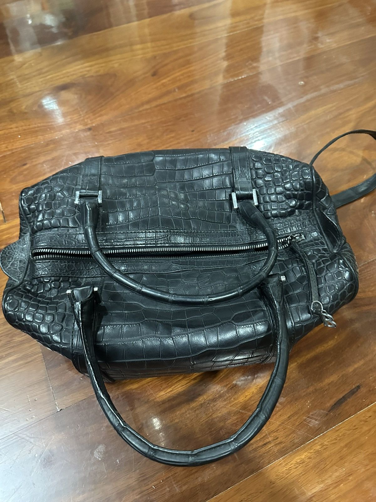 Balmain Balmain crocodile bag Size 30 - 1 Thumbnail