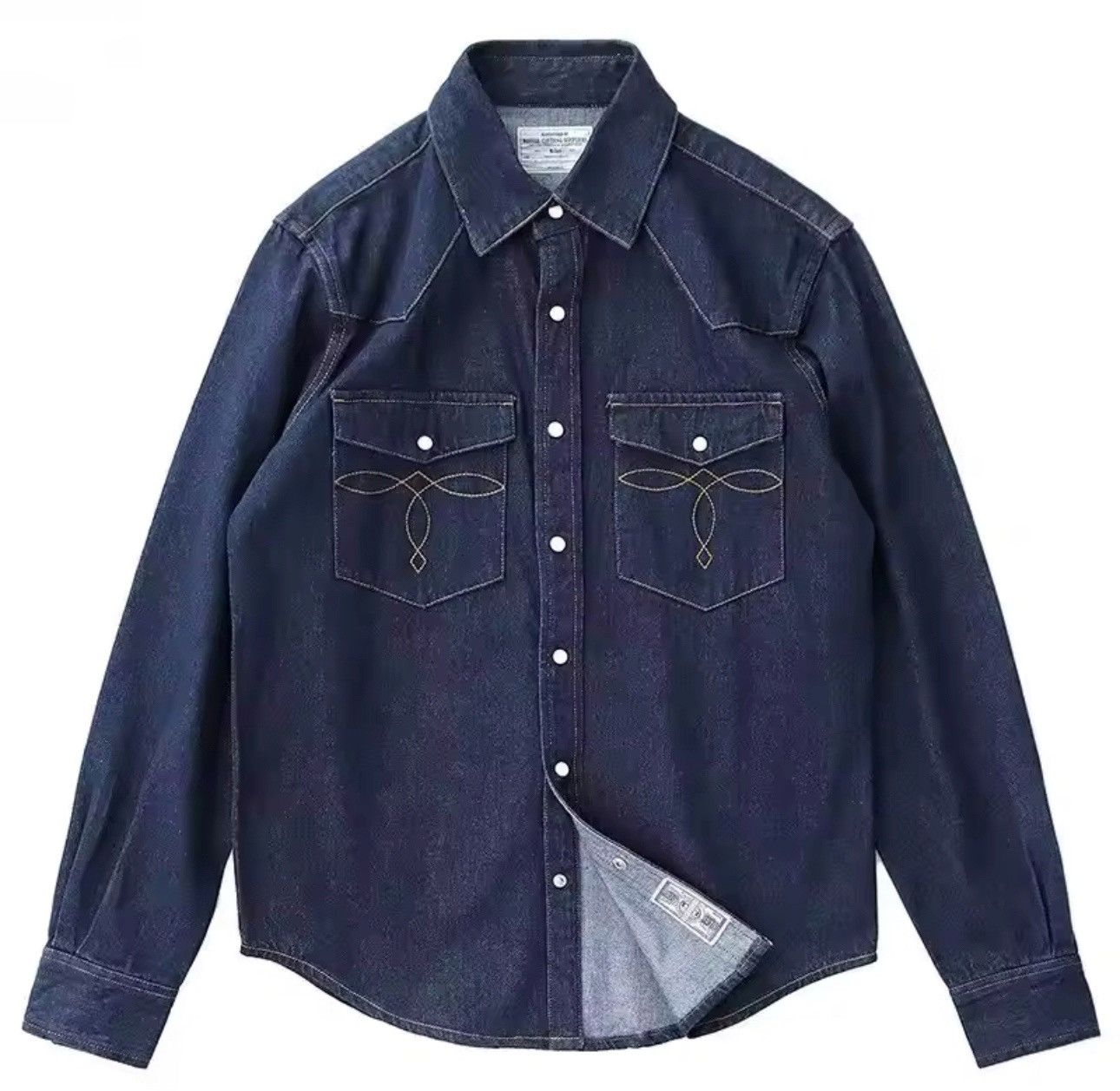 Japanese Brand × Vintage Design Washed Heavyweight Cowboy Shirt Size US M / EU 48-50 / 2 - 2 Thumbnail