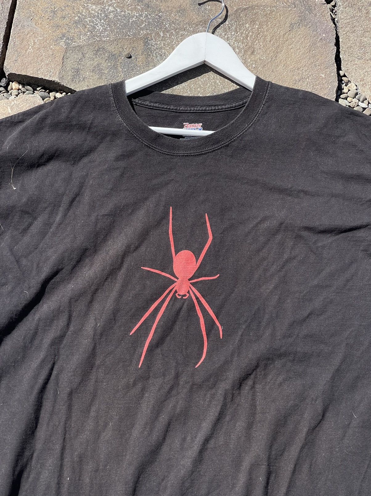 Vintage 90’s Hanes Spider Vintage t-shirt tee black marvel spiderman Size US XXL / EU 58 / 5 - 2 Thumbnail