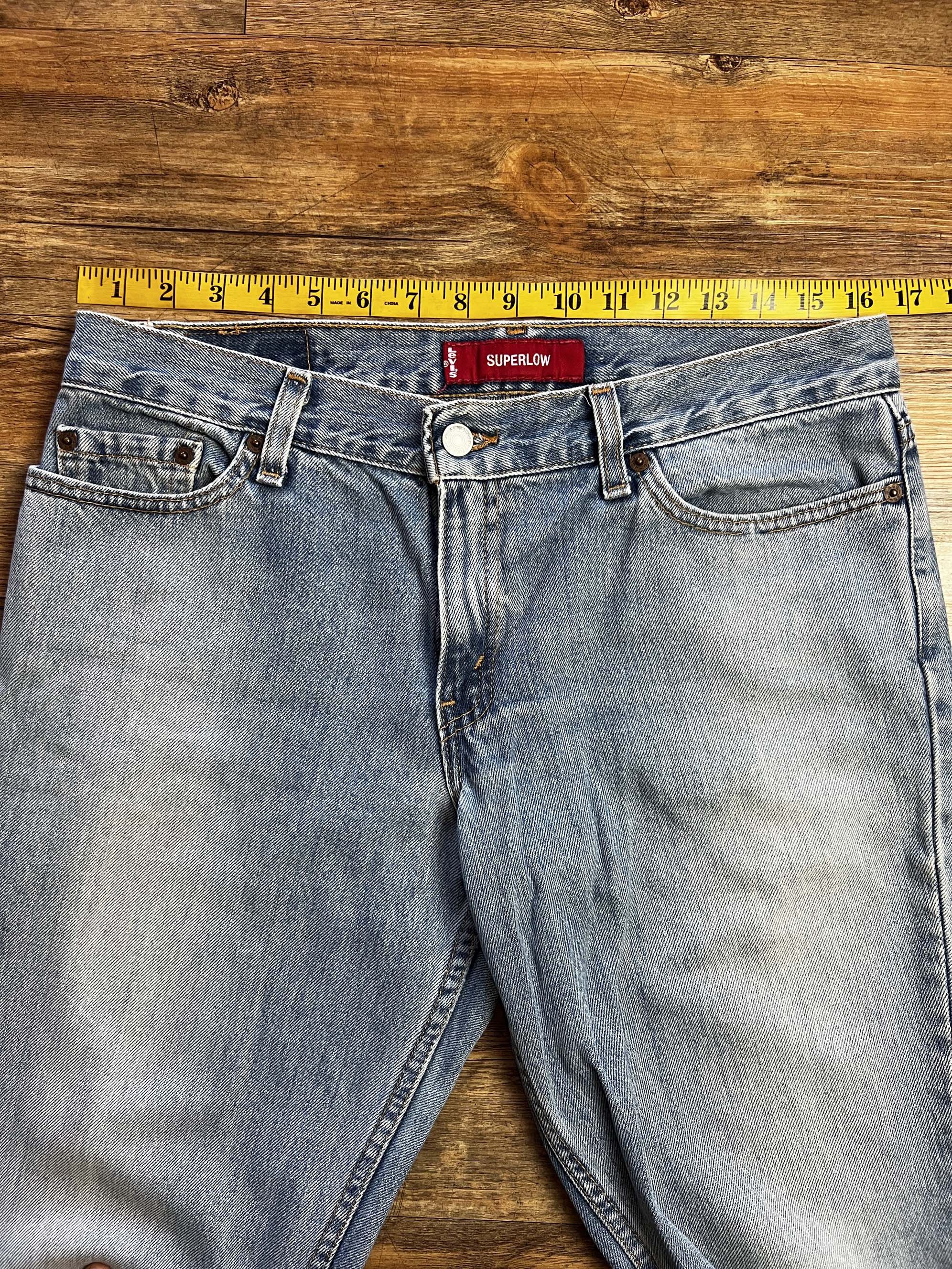 Levi's Vintage Clothing Vintage Levi's 518 Superlow Boot Cut Light Wash Denim Jeans Size 34" / US 12 / IT 48 - 7 Thumbnail