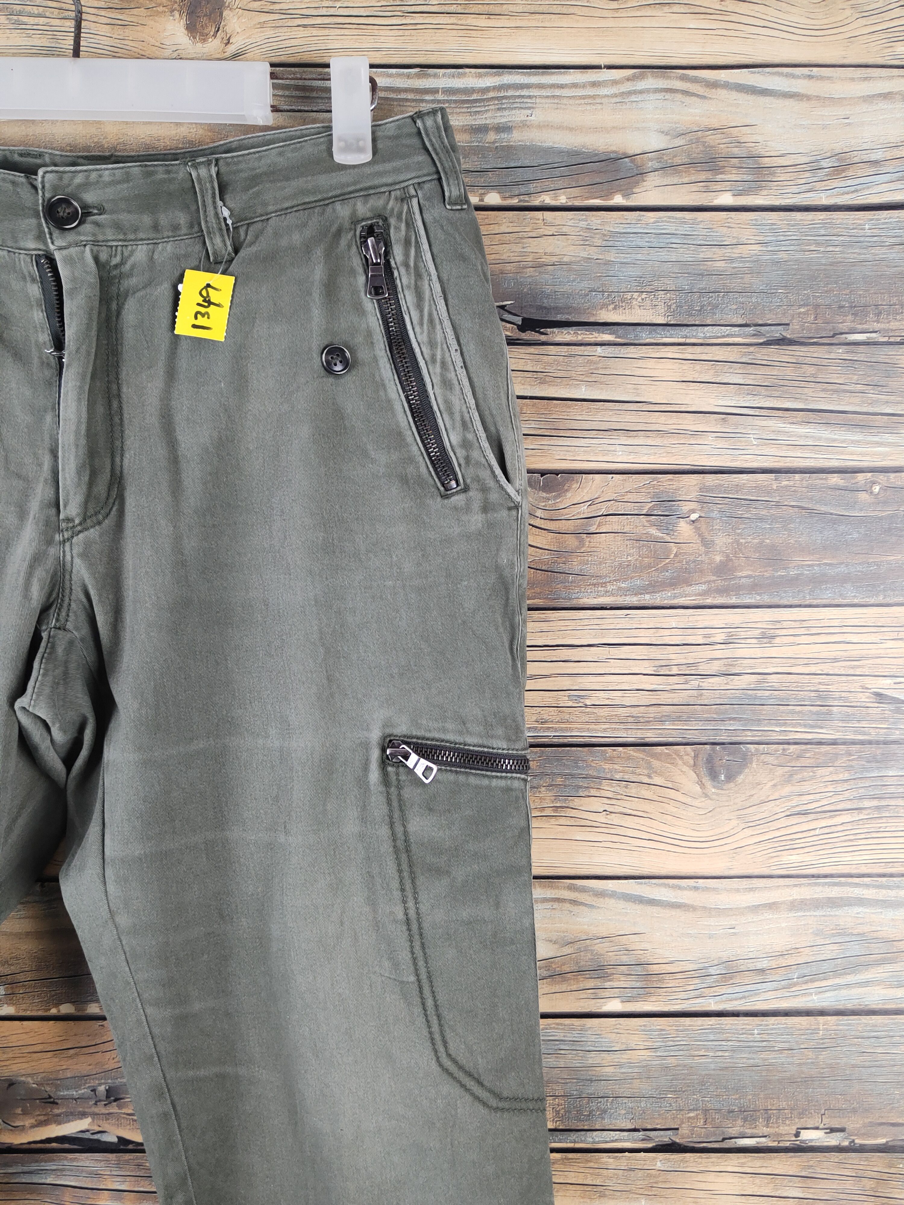 Japanese Brand DL Class 5 Green Multipocket Tactical Cargo Pants #1349 Size US 32 / EU 48 - 5 Thumbnail