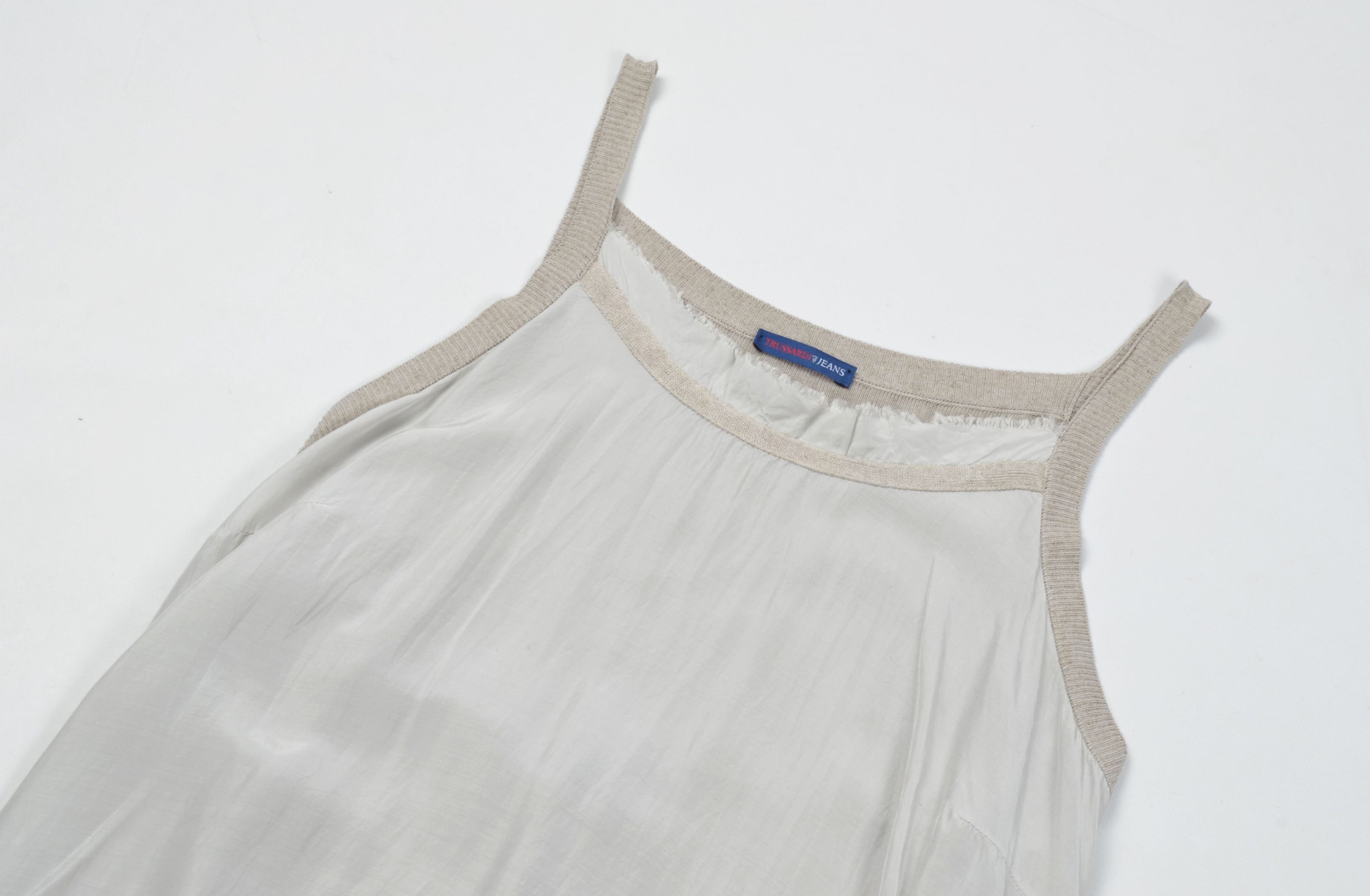Trussardi × Vintage Vintage Trussardi Jeans Coquette Cottagecore Mini Dress Size L / US 10 / IT 46 - 5 Thumbnail