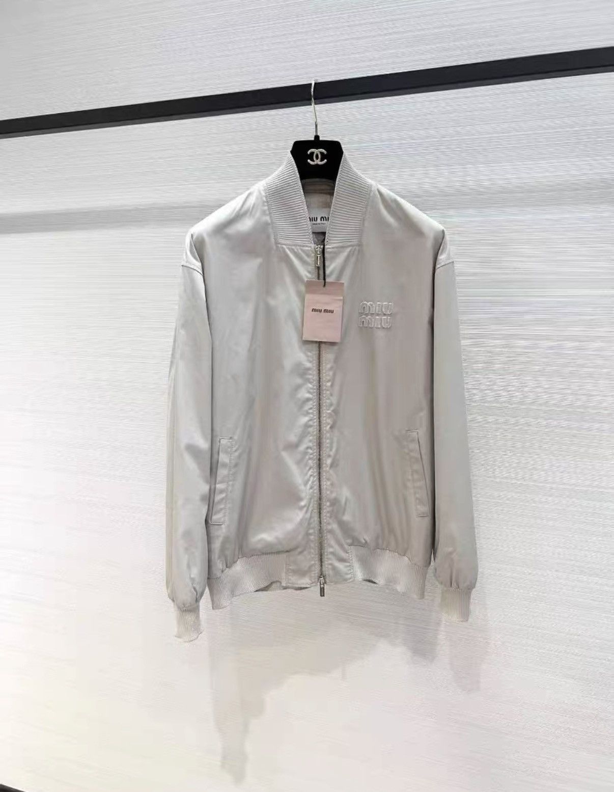 Miu Miu Miu Miu Classic Baseball Jacket Zip-up Coat J33 Size XS / US 0-2 / IT 36-38 - 1 Thumbnail