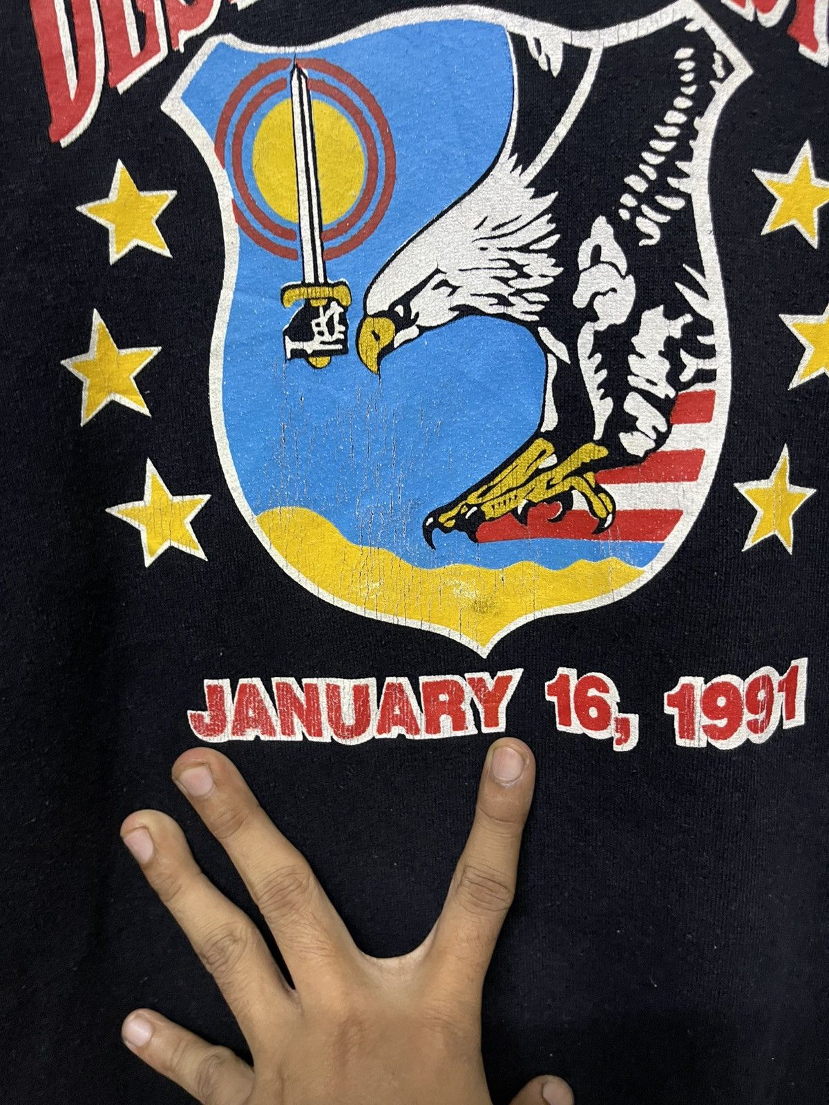 Vintage 90s OPERATION DESSERT STORM US MILITARY SWEATSHIRT SUNFADED Size US XL / EU 56 / 4 - 6 Thumbnail