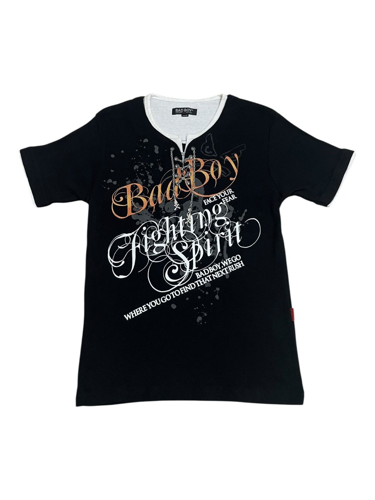 Affliction × If Six Was Nine × Le Grande Bleu (L.G.B.) Y2k Bad Boy Face Your Fear Poem Skull Chain Size US M / EU 48-50 / 2 - 2 Thumbnail