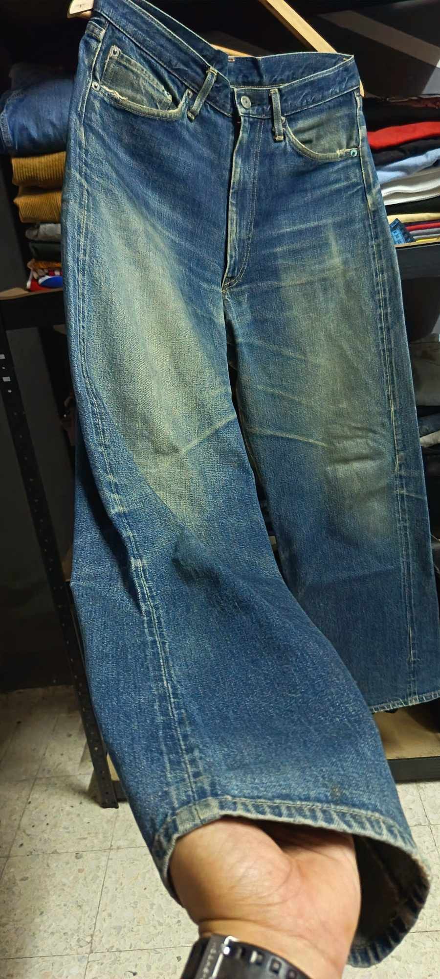 Hysteric Glamour Hysteric Glamour Distressed Selvedge Jeans 33 Japan Vintage Size US 33 - 14 Thumbnail