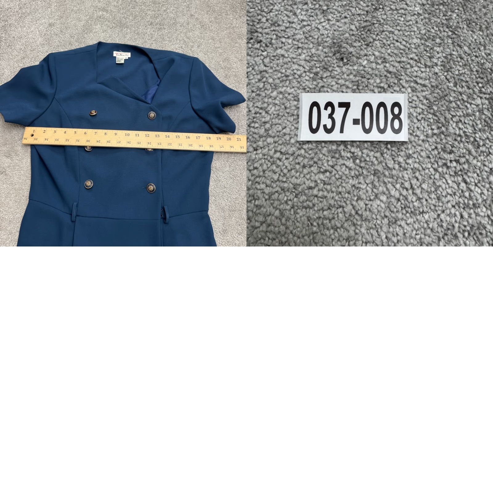 Talbots VINTAGE Talbots Dress 10 Navy Blue 90s Sheath Midi Short Sleeve Womens Ladies Workwear Classic Secretary Officewear Feminine BOSS Size L / US 10 / IT 46 - 9 Thumbnail