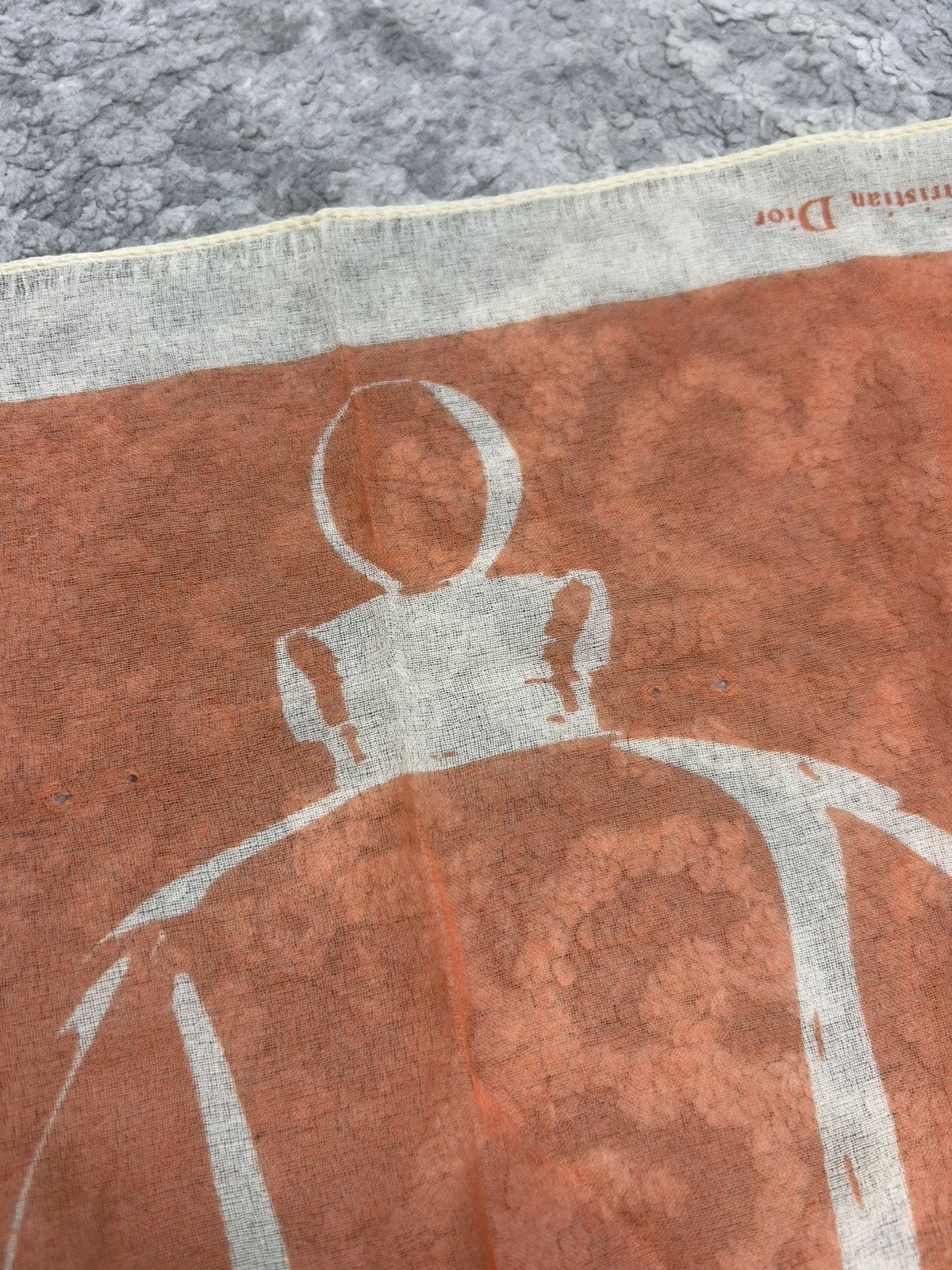 Christian Dior Monsieur Christian Dior Small Silk Scarf 100% Silk Size ONE SIZE - 2 Thumbnail