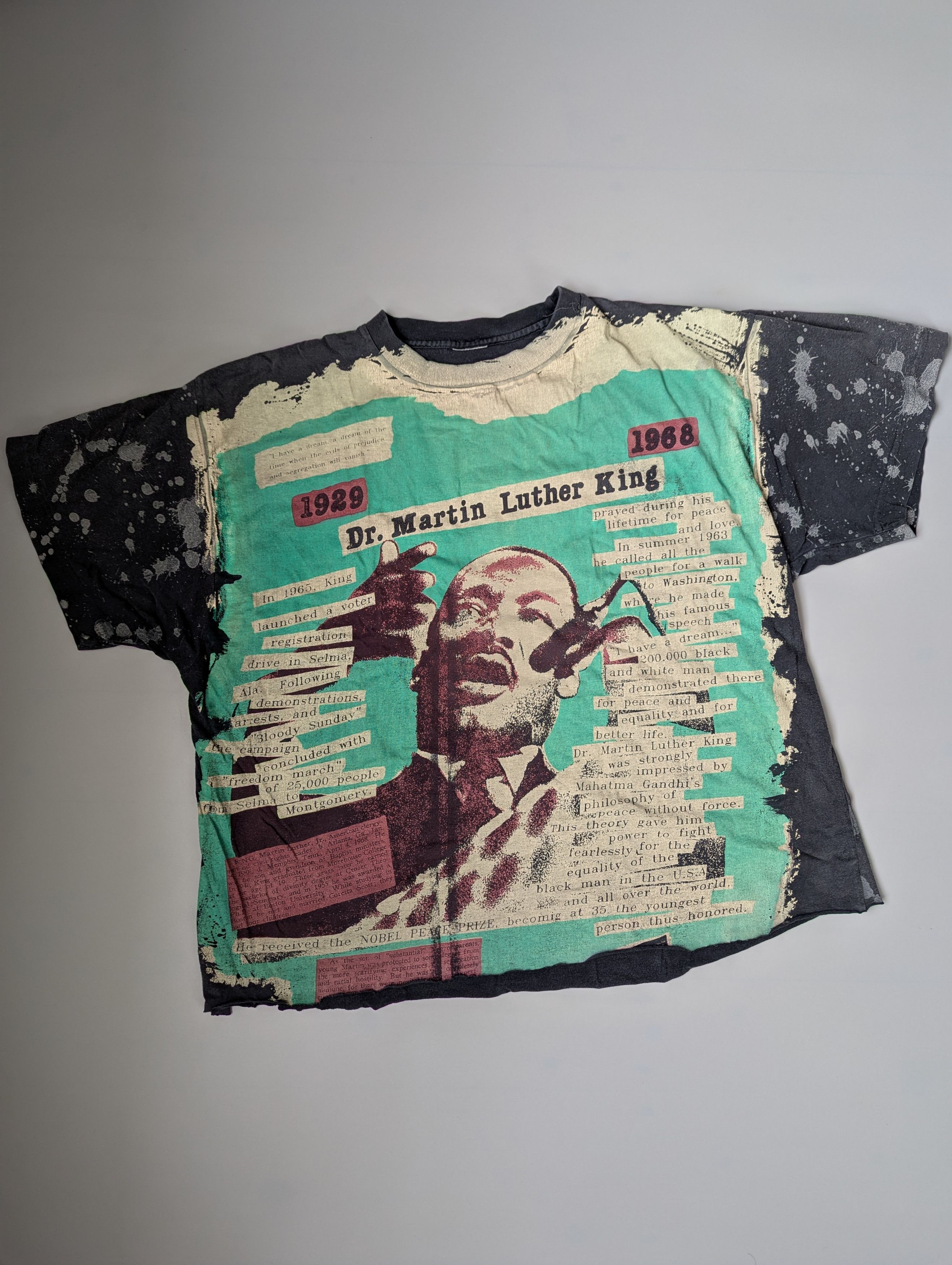Vintage Martin Luther King Vintage AOP all over print T shirt Size US L / EU 52-54 / 3 - 1 Thumbnail