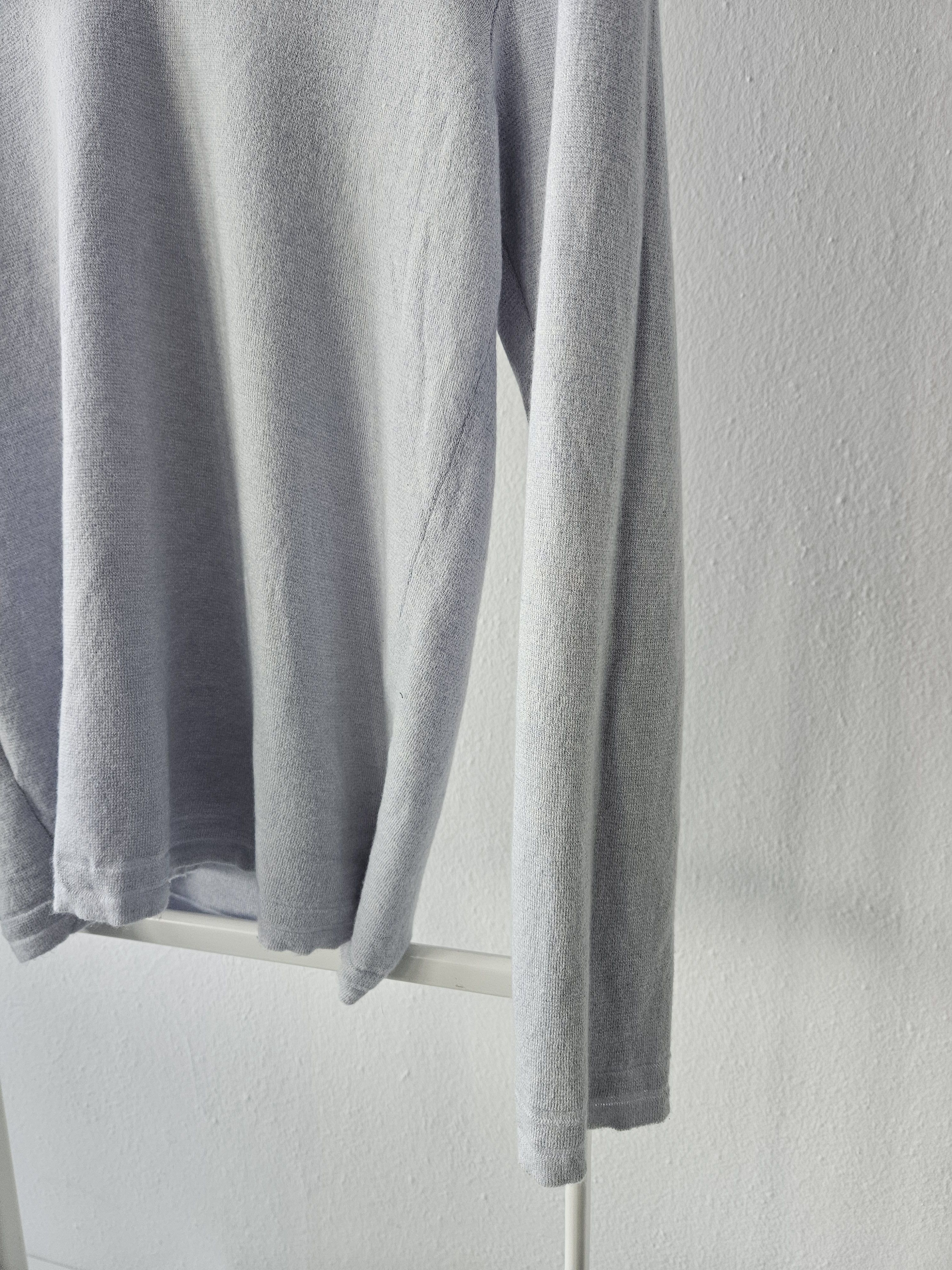 Hermes Vintage Hermes cashmere cotton blend v neck pullover Size M / US 6-8 / IT 42-44 - 6 Thumbnail