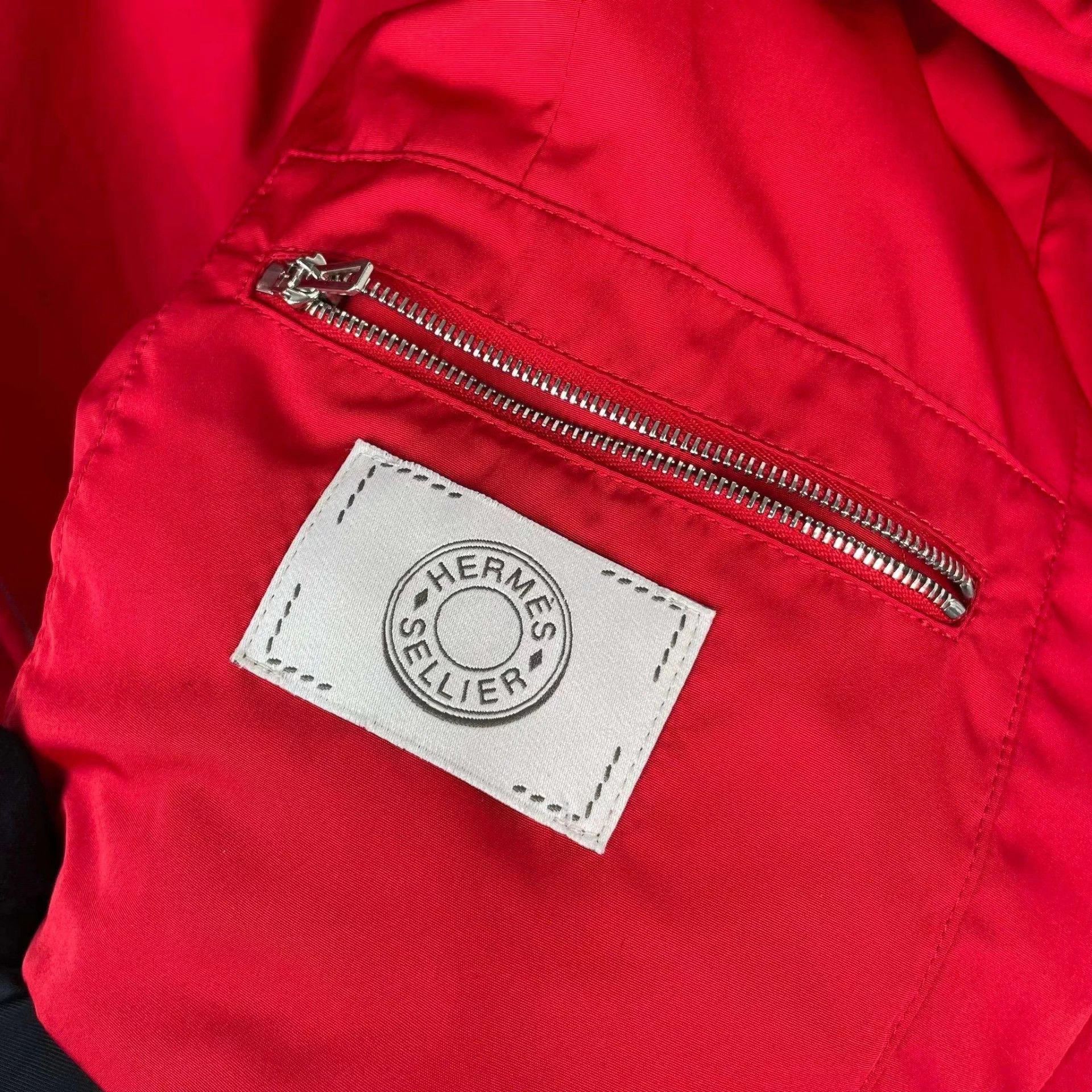 Hermes Hermès Cotton Gilet Red M Size US M / EU 48-50 / 2 - 3 Thumbnail