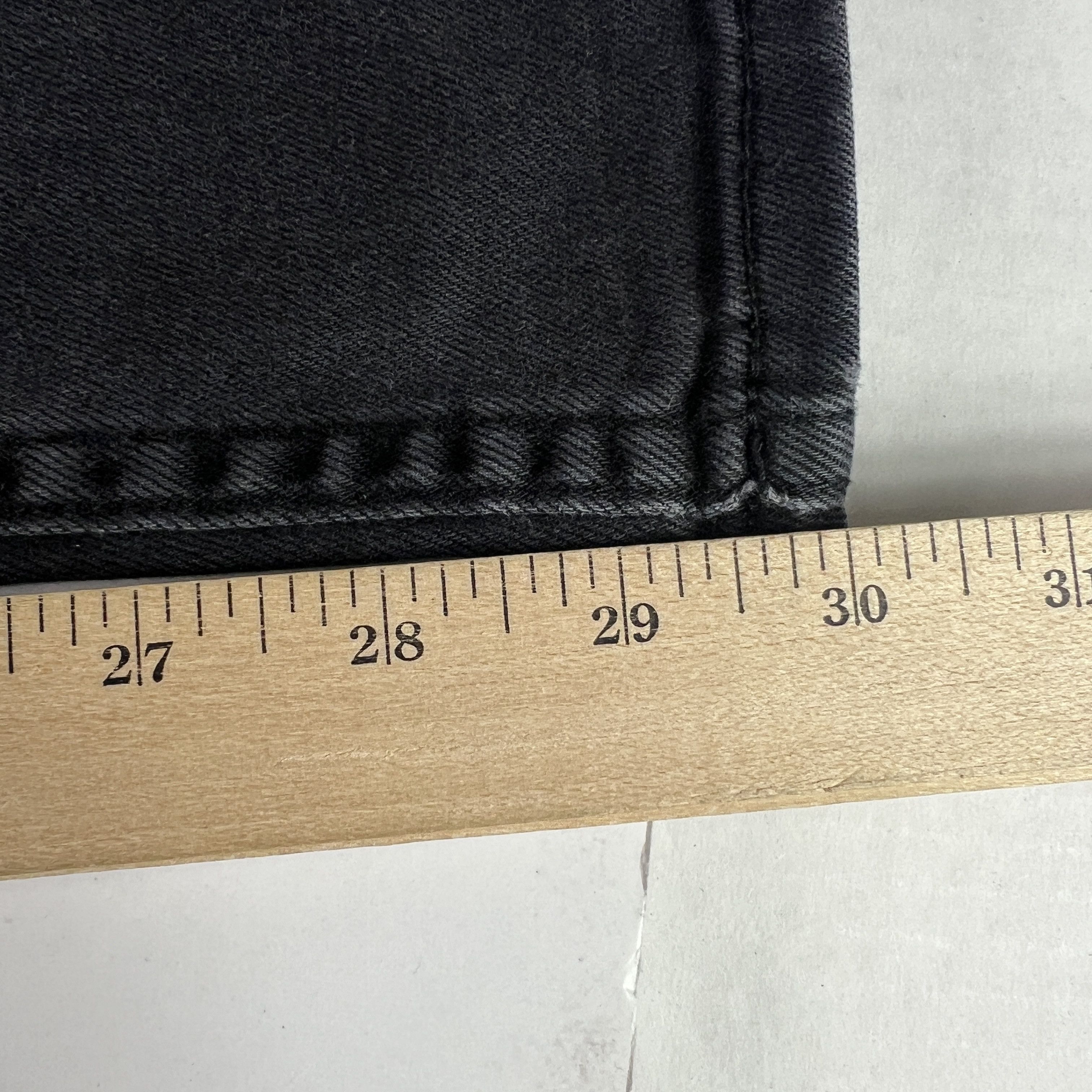 Rolla's Rolla's Jean Thin Captain Slim Black Faded Distressed Denim Size US 31 - 17 Thumbnail