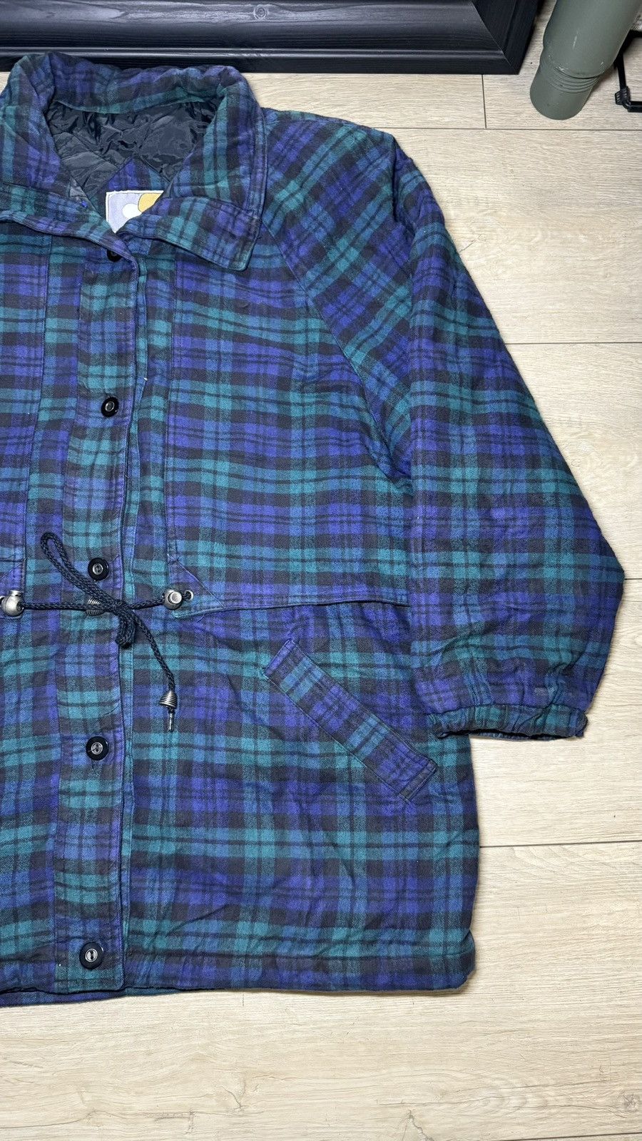 Polo Ralph Lauren Vintage Women’s 2000s Current Seen Plaid Quilted Button Up Size M / US 6-8 / IT 42-44 - 4 Thumbnail