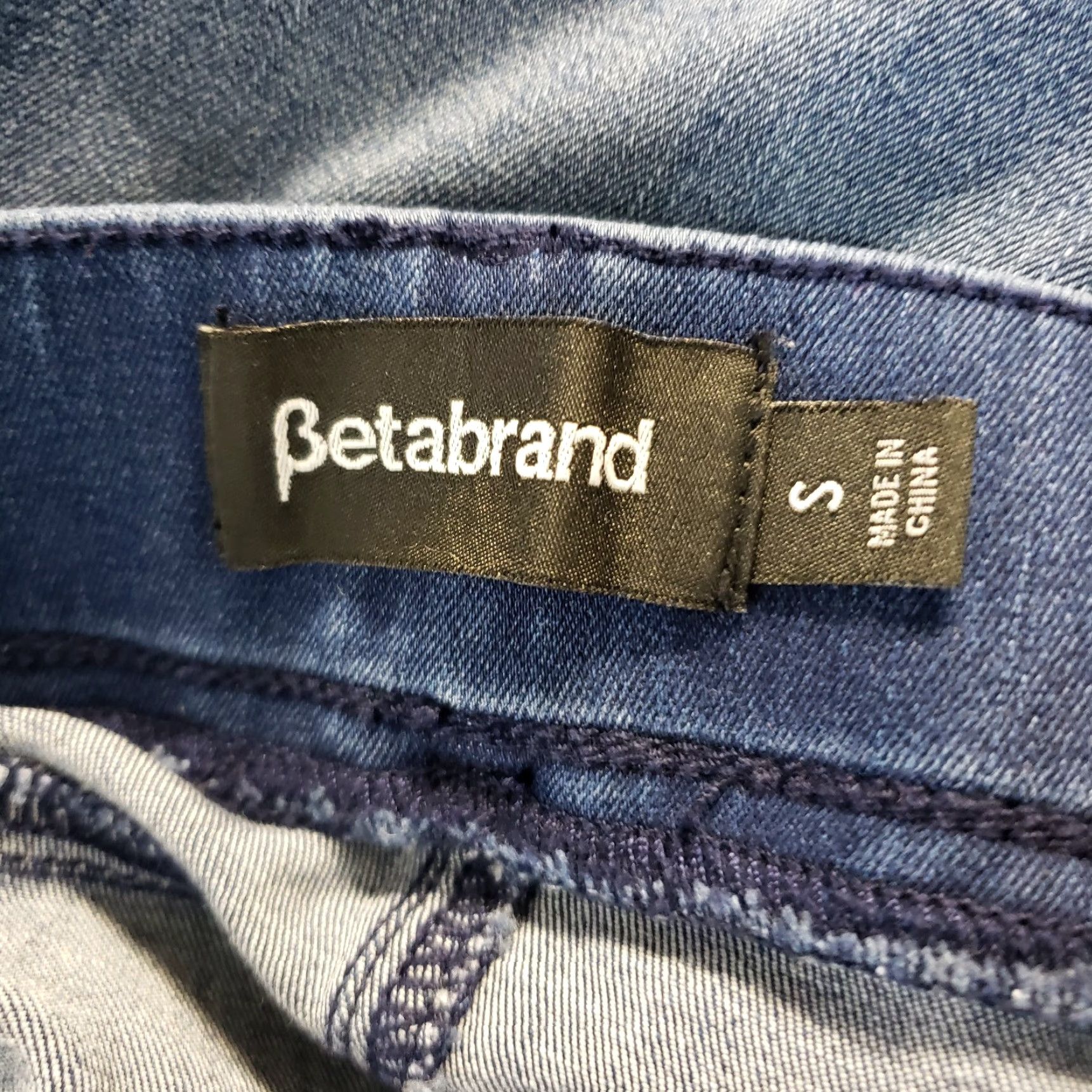 Vintage Betabrand Womens Skinny Pull On Jeans Sz S Blue Mid Rise Pockets Denim Size 28" / US 6 / IT 42 - 7 Thumbnail
